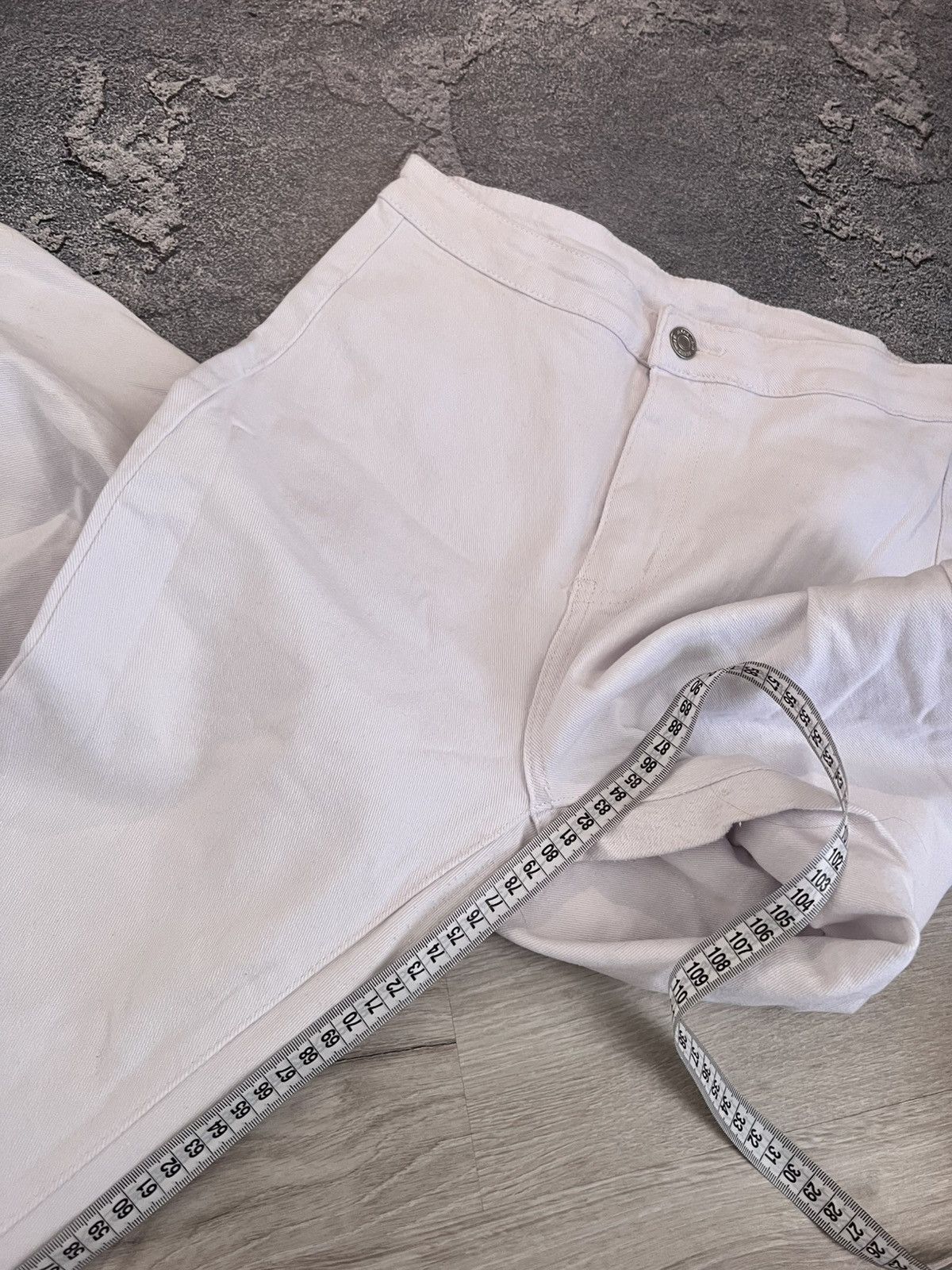 Japanese Brand Distressed White Glamour Flare Jean / Hysteric Glamour Style Size US 28 / EU 44 - 11 Thumbnail
