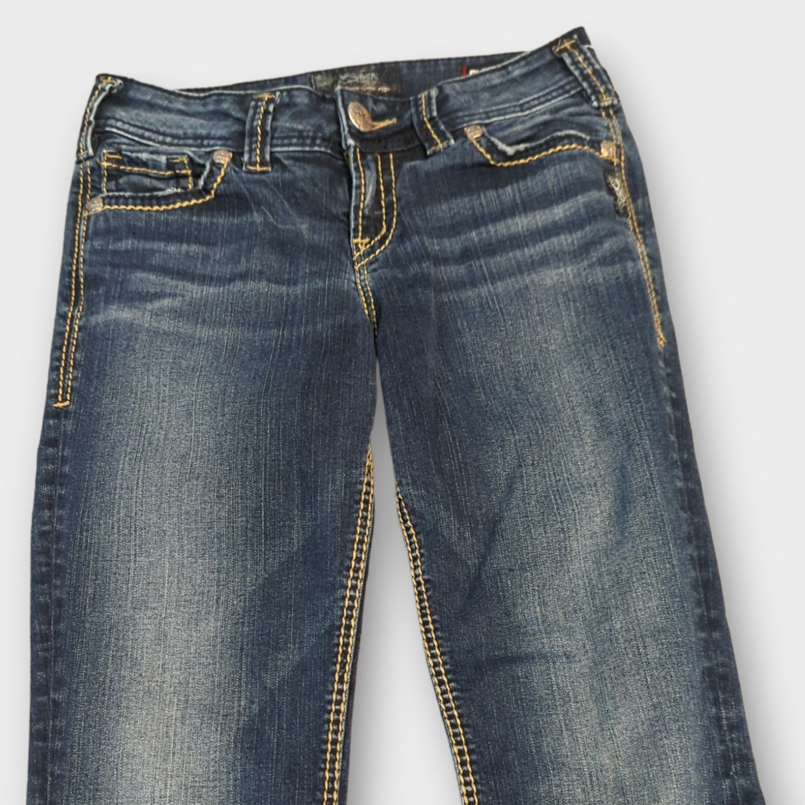 Other SILVER Suki Fluid Denim Boot Cut Jeans W26 Size 26" / US 2 / IT 38 - 6 Thumbnail