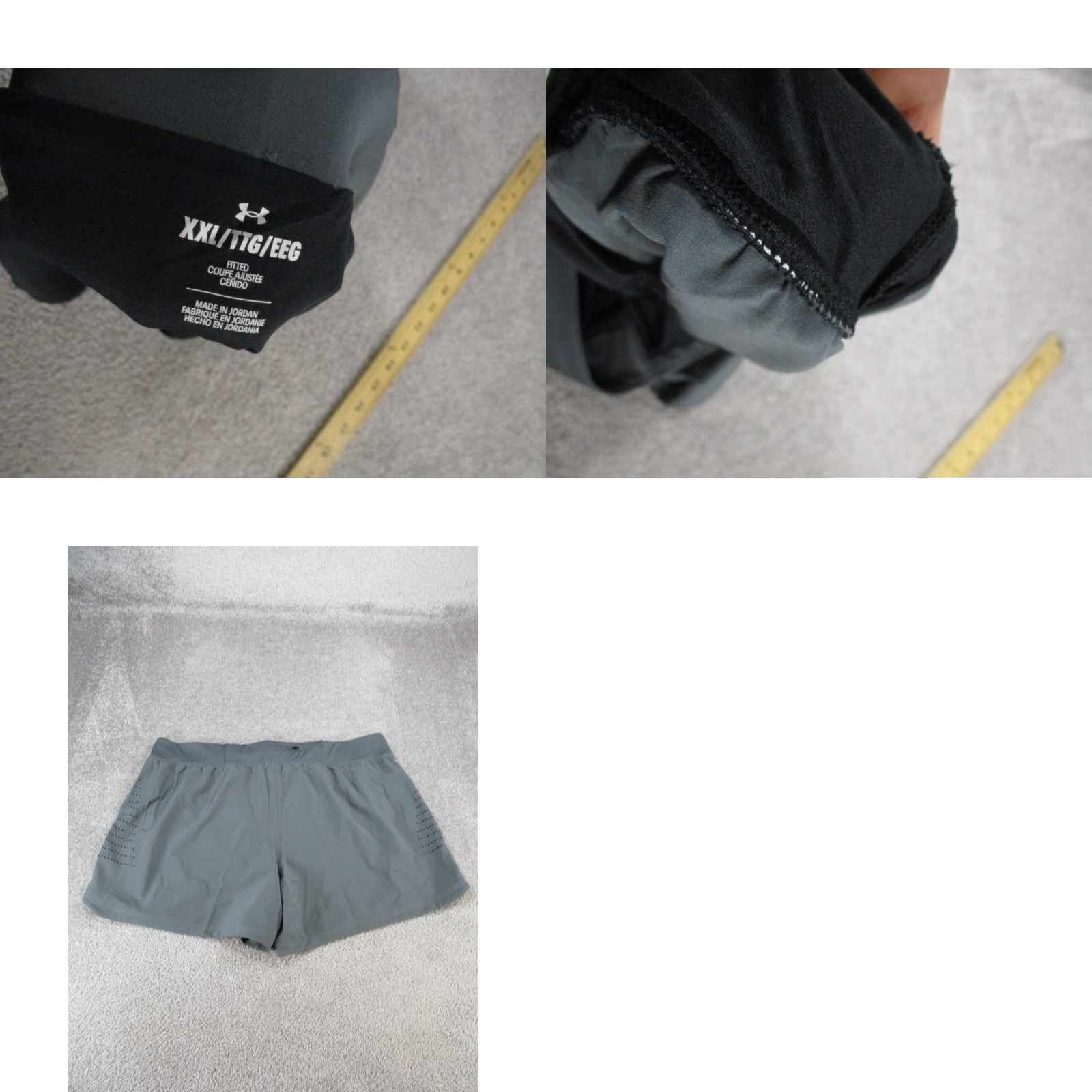 Under Armour Under Armour Shorts Womens 2XL Gray Lightweight Fitted Size 40" / US 18 - 8 Thumbnail