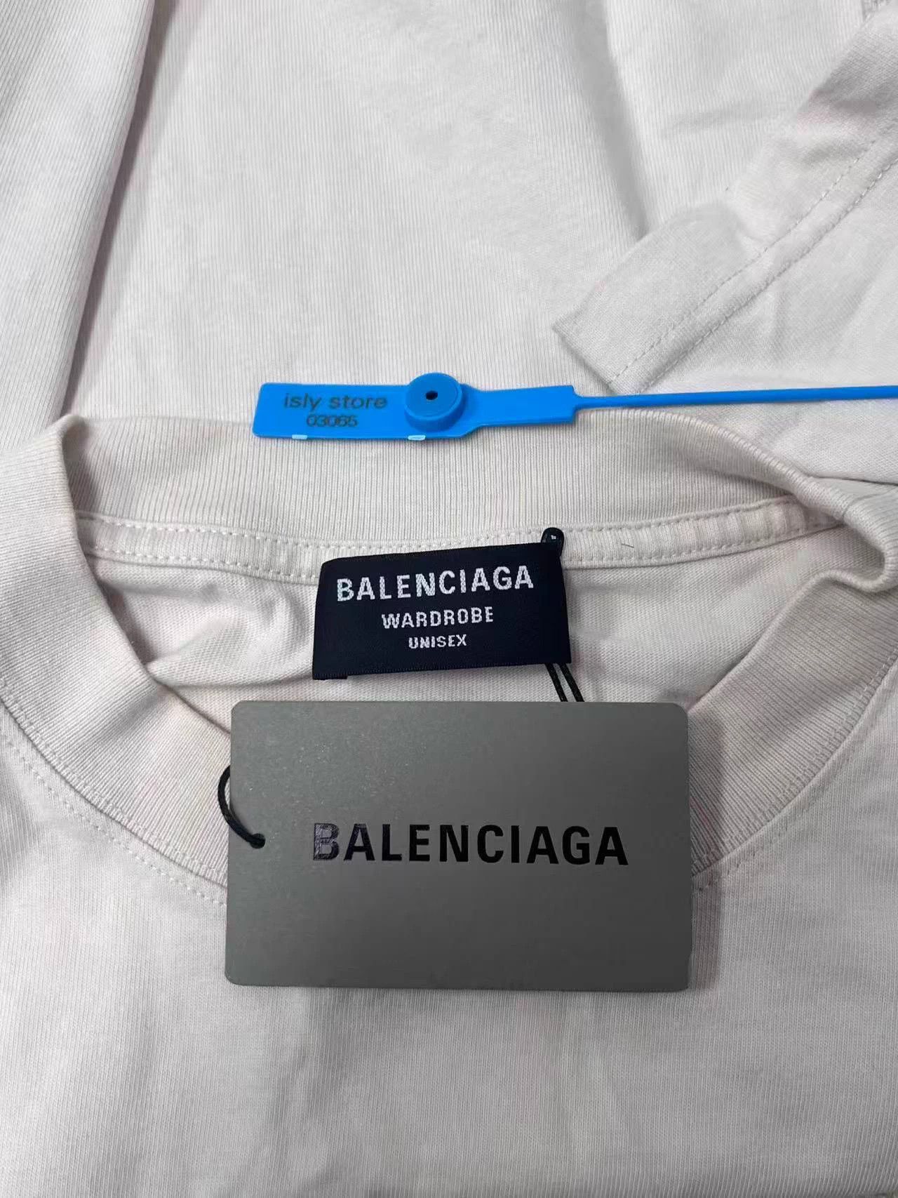 Balenciaga Balenciaga Logo Print Oversized T-Shirt - White L Size US L / EU 52-54 / 3 - 5 Thumbnail