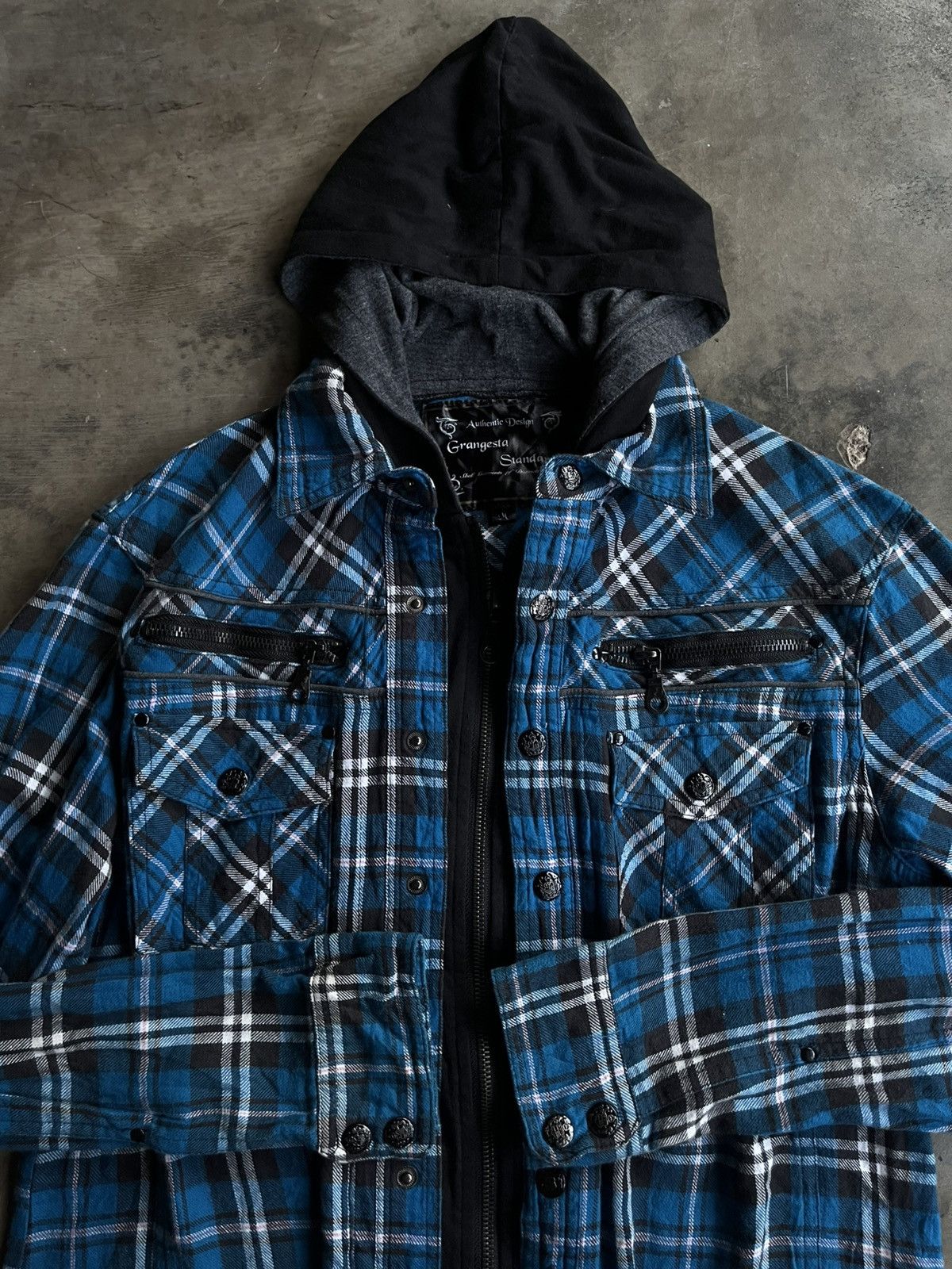 If Six Was Nine JAPANESE GRANGESTA STANDARD DOUBLE LAYER HOODIE PUNK VKEI Size US M / EU 48-50 / 2 - 3 Thumbnail