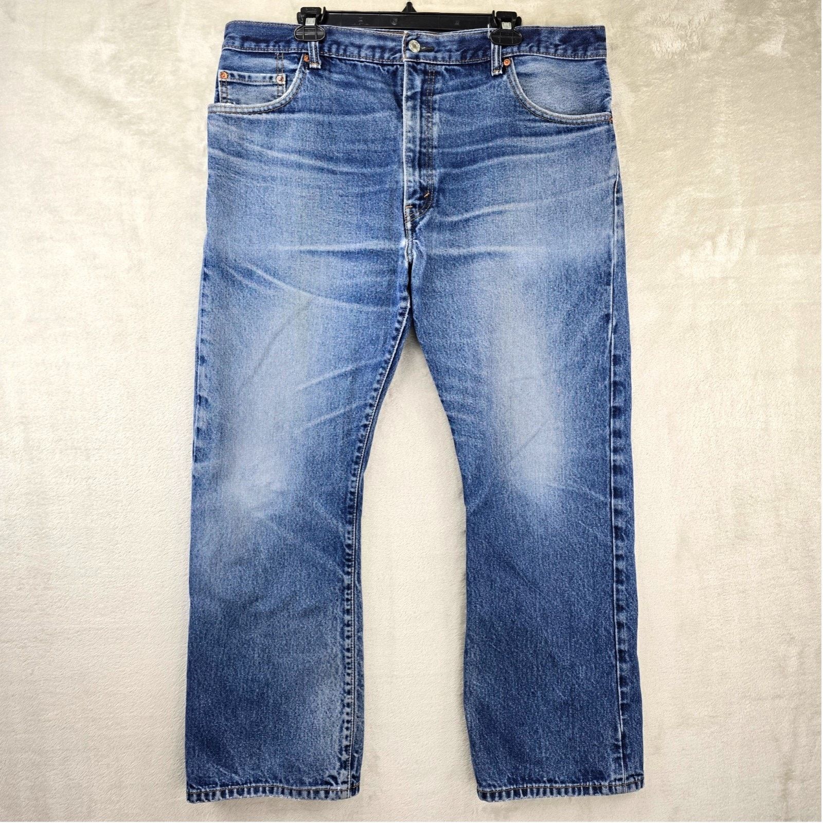 Levi's Levis 505 Jeans 40x30 Faded Whiskers Baggy Y2K Distressed Size US 40 / EU 56 - 1 Thumbnail