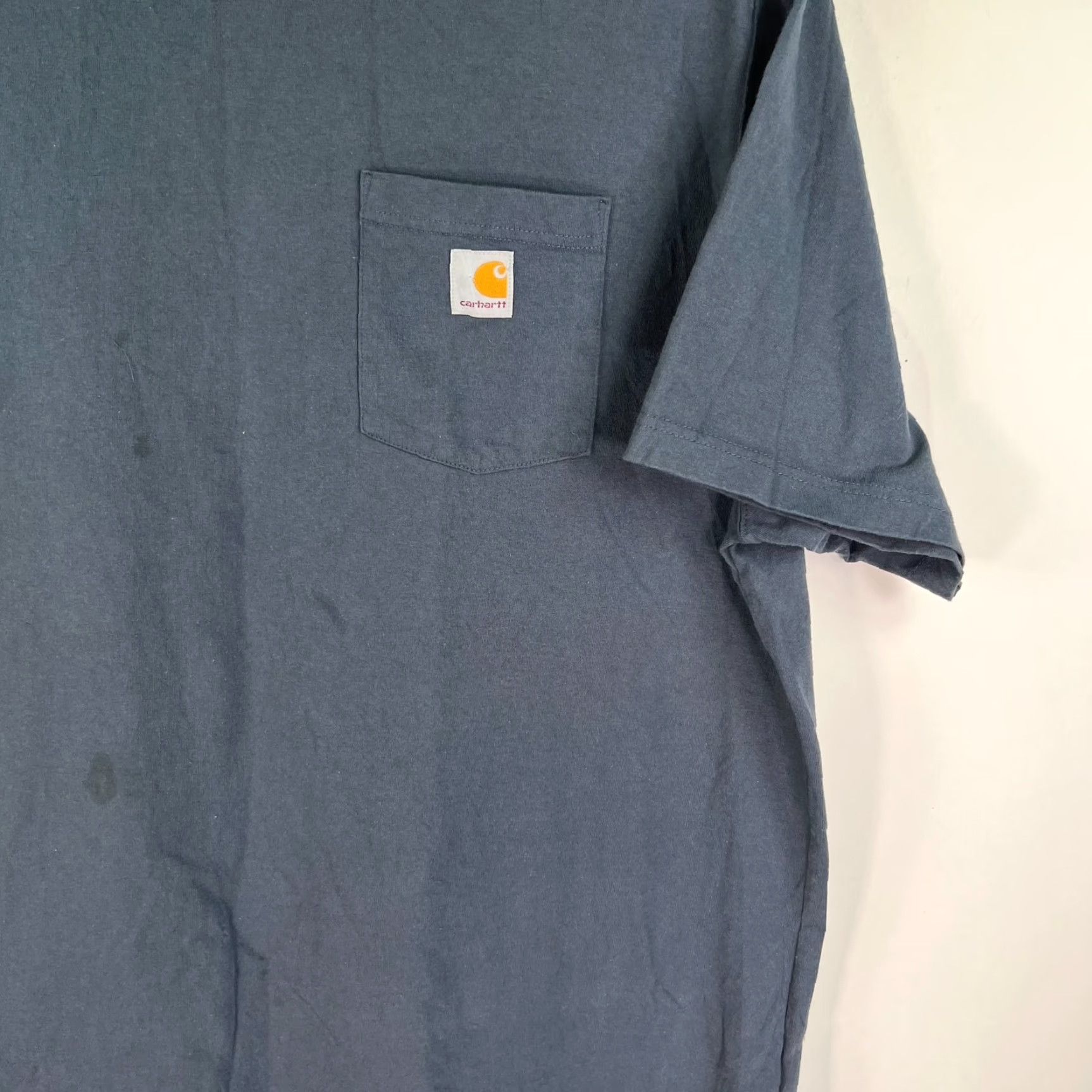 Carhartt Carhartt K87 Pocket T-Shirt Mens 2XLT Blue Solid Regular Fit Outdoor Classic Size US XXL / EU 58 / 5 - 2 Thumbnail
