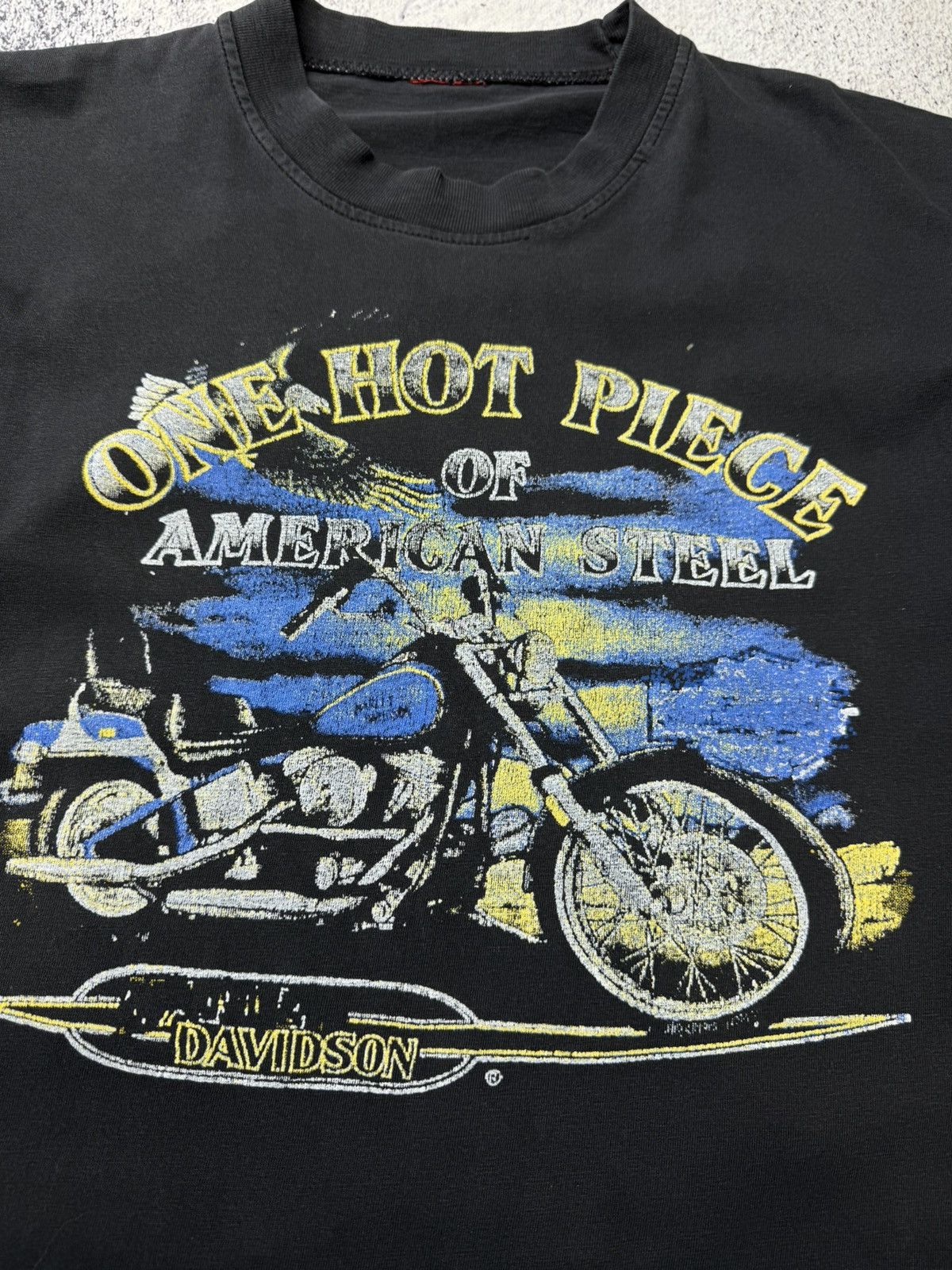 Harley Davidson Vintage Harley Davidson T Shirt One Hot Piece 80s signal Size US M / EU 48-50 / 2 - 3 Thumbnail