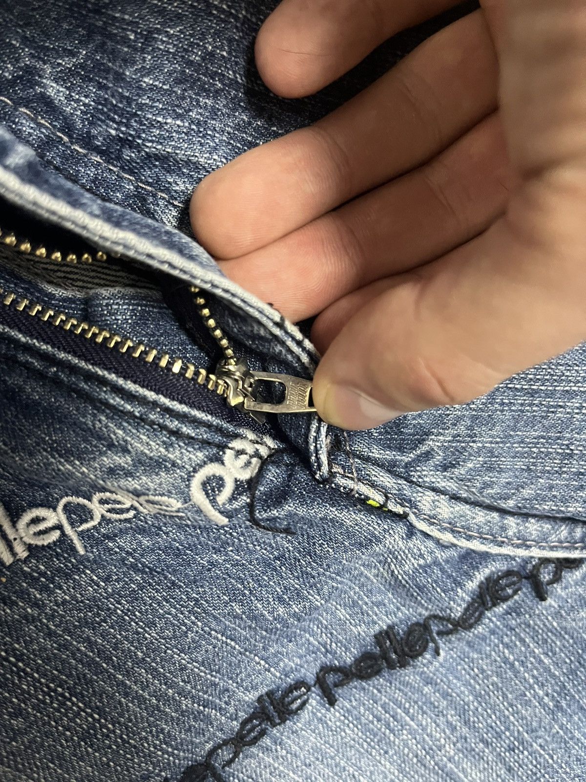 Pelle Pelle × Vintage Pelle Pelle Vintage Rap Baggy Jeans Size US 30 / EU 46 - 10 Thumbnail