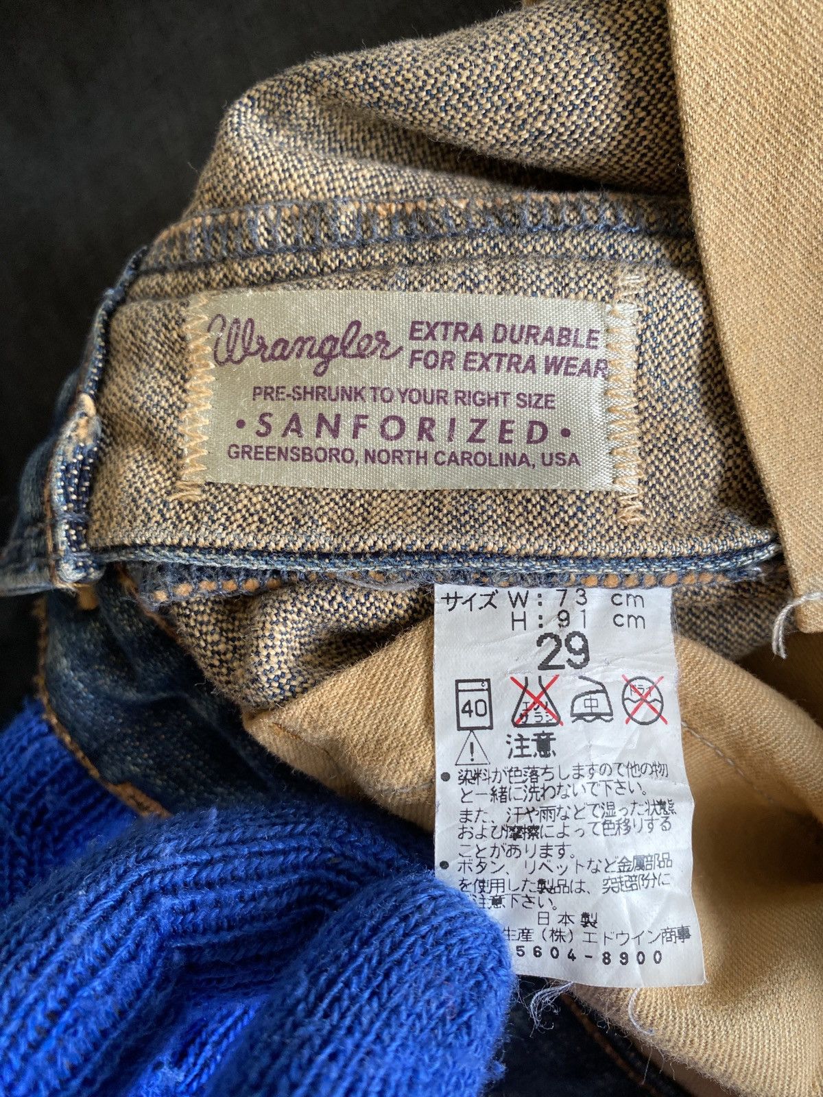 Japanese Brand × Wrangler Japanese Brand Wrangler Distressed Patchwork Flare Denim Size US 30 / EU 46 - 17 Thumbnail