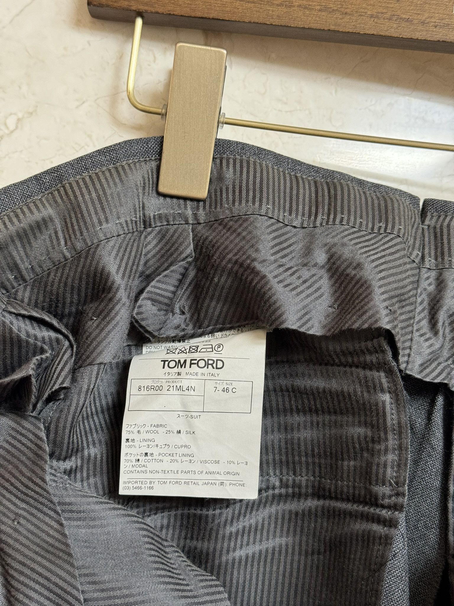 Tom Ford TOM FORD / Atticus Fit Grey Suit US 36 / EU 46 Size 36S - 10 Thumbnail