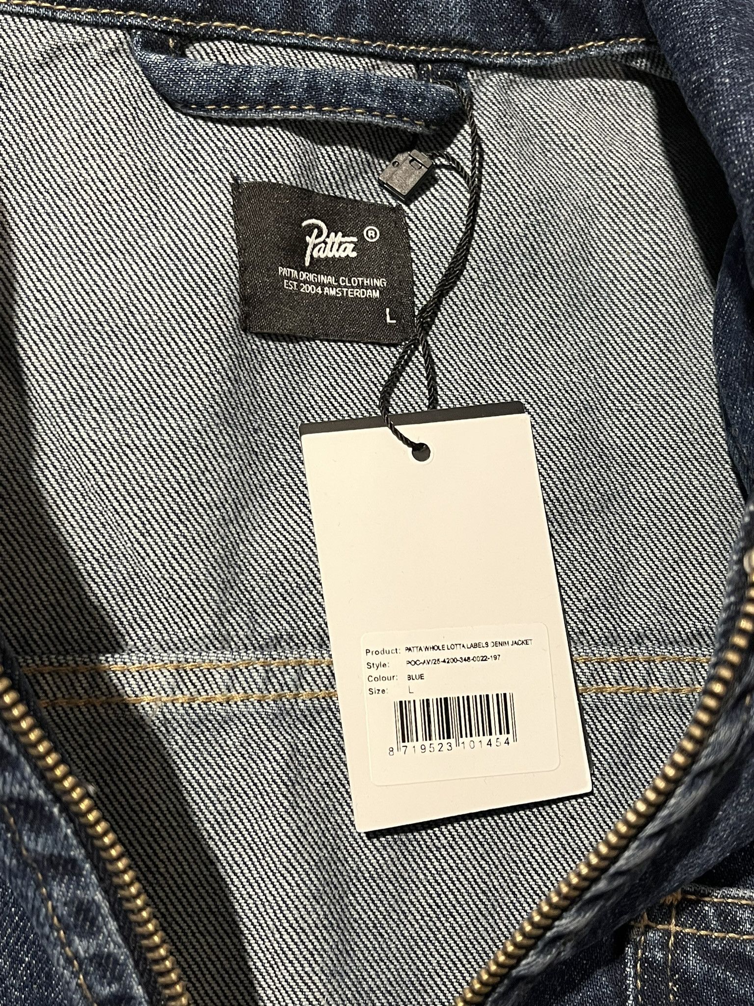 Patta Patta Labels Denim Jacket Size US L / EU 52-54 / 3 - 3 Thumbnail