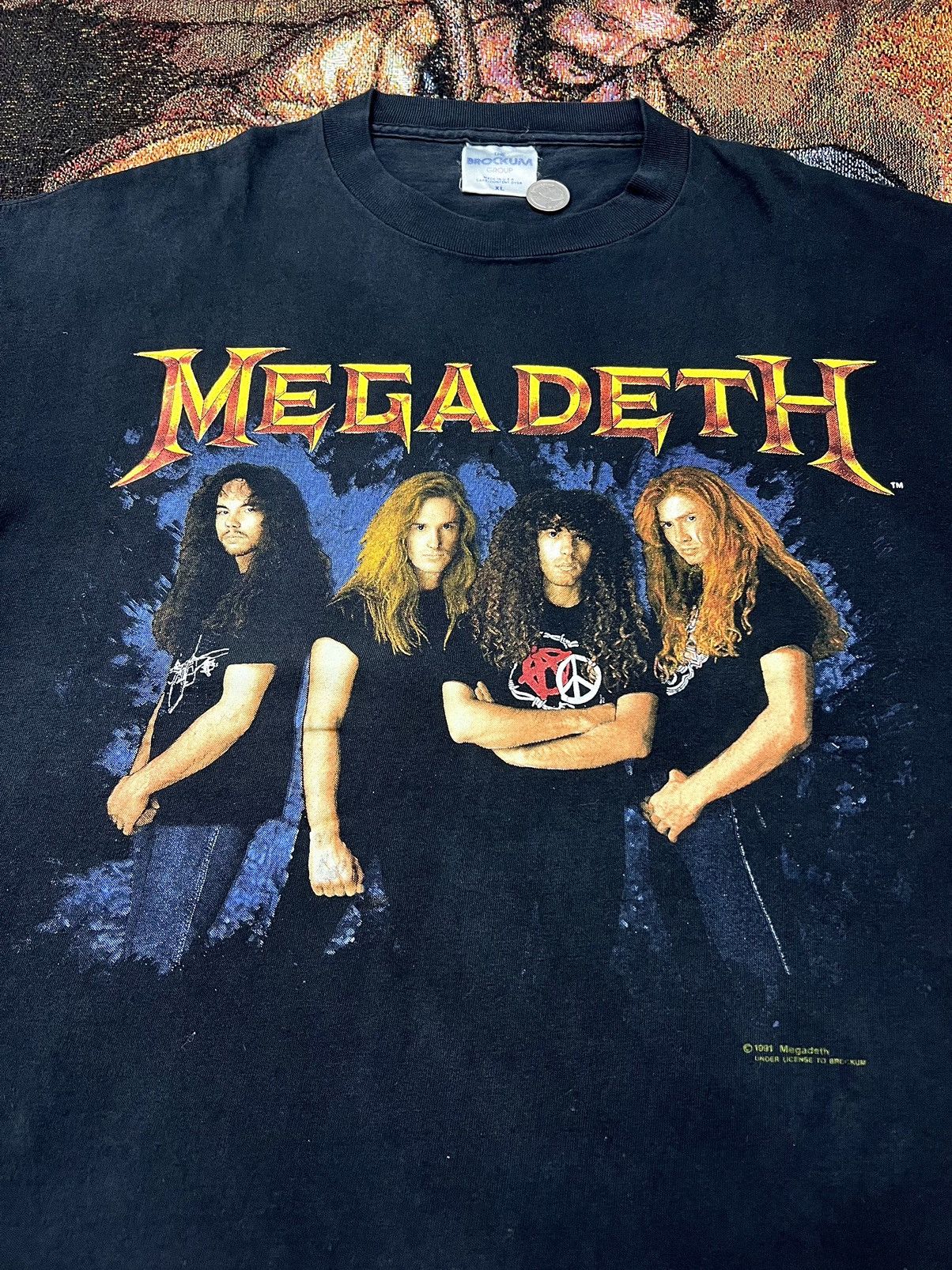 Band Tees Megadeth Anarchy Vintage Tee Size US XL / EU 56 / 4 - 2 Thumbnail
