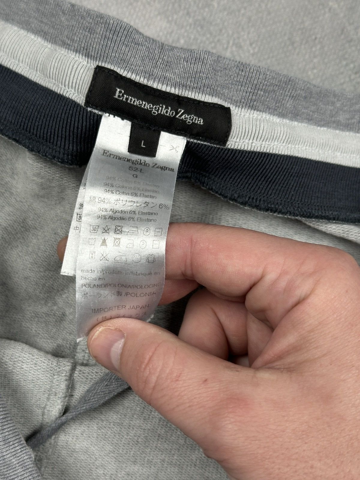 Ermenegildo Zegna Ermenegildo Zegna Luxury Sweatpants Grey Minimalist Lounge Size US 34 / EU 50 - 11 Thumbnail