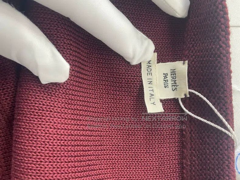 Hermes Hermes Burgundy Women's Knit Top Size XS / US 0-2 / IT 36-38 - 3 Thumbnail
