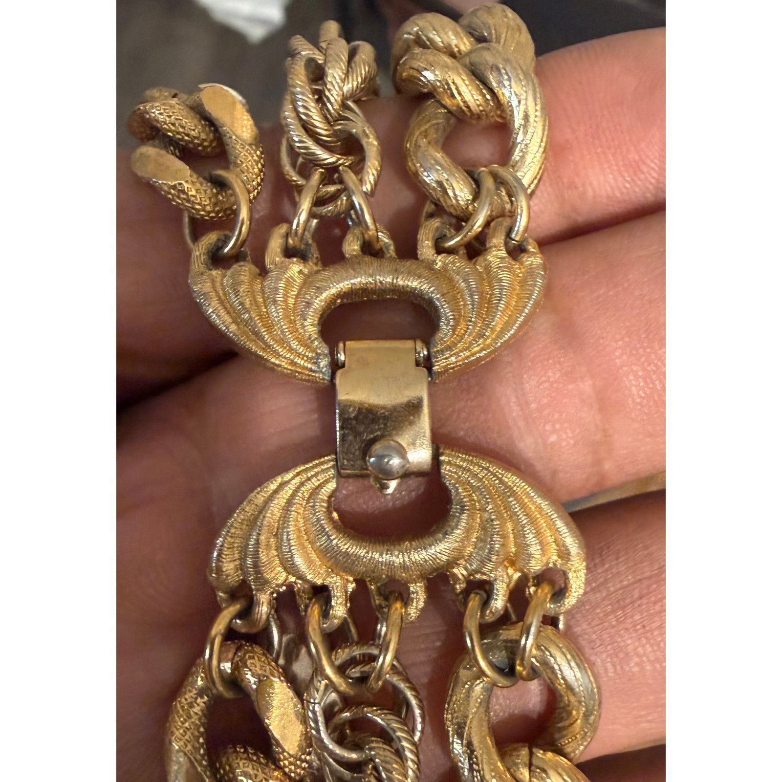 Monet Vintage Monet Chunky Runway Chain 20” Gold Tone Size ONE SIZE - 6 Thumbnail