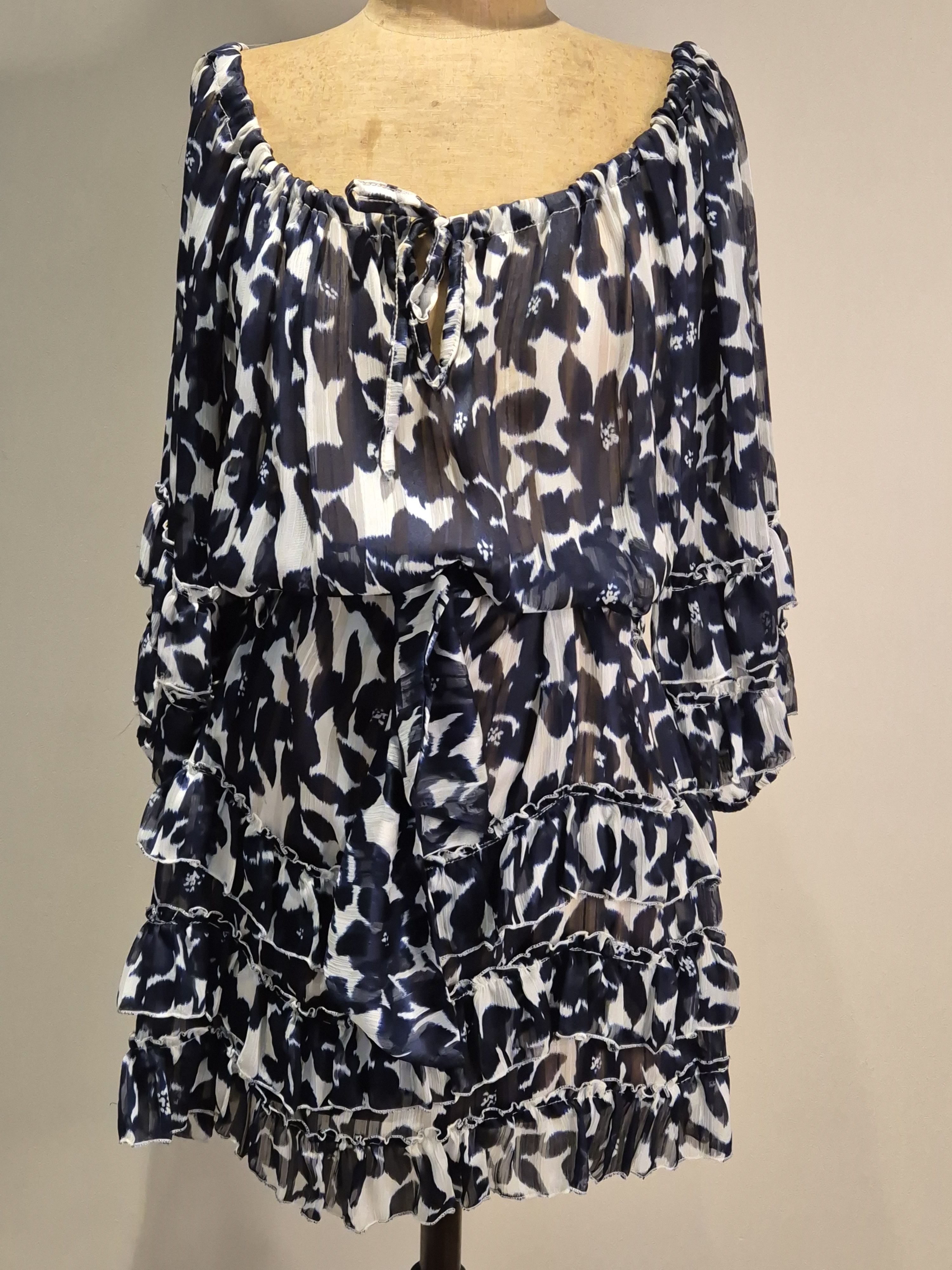 Designer Fifilles Paris mini dress with ruffled sleeves & hem Size S / US 4 / IT 40 - 1 Thumbnail