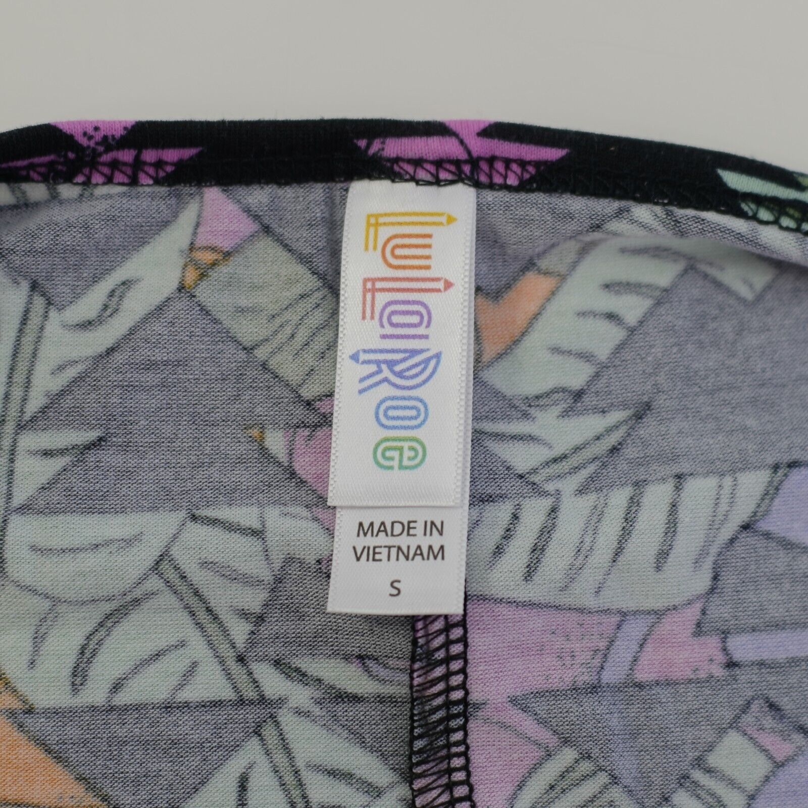 Designer NEW LuLaRoe Perfect T Black Colorful Floral Aztec Scoop Neck Size S / US 4 / IT 40 - 8 Thumbnail
