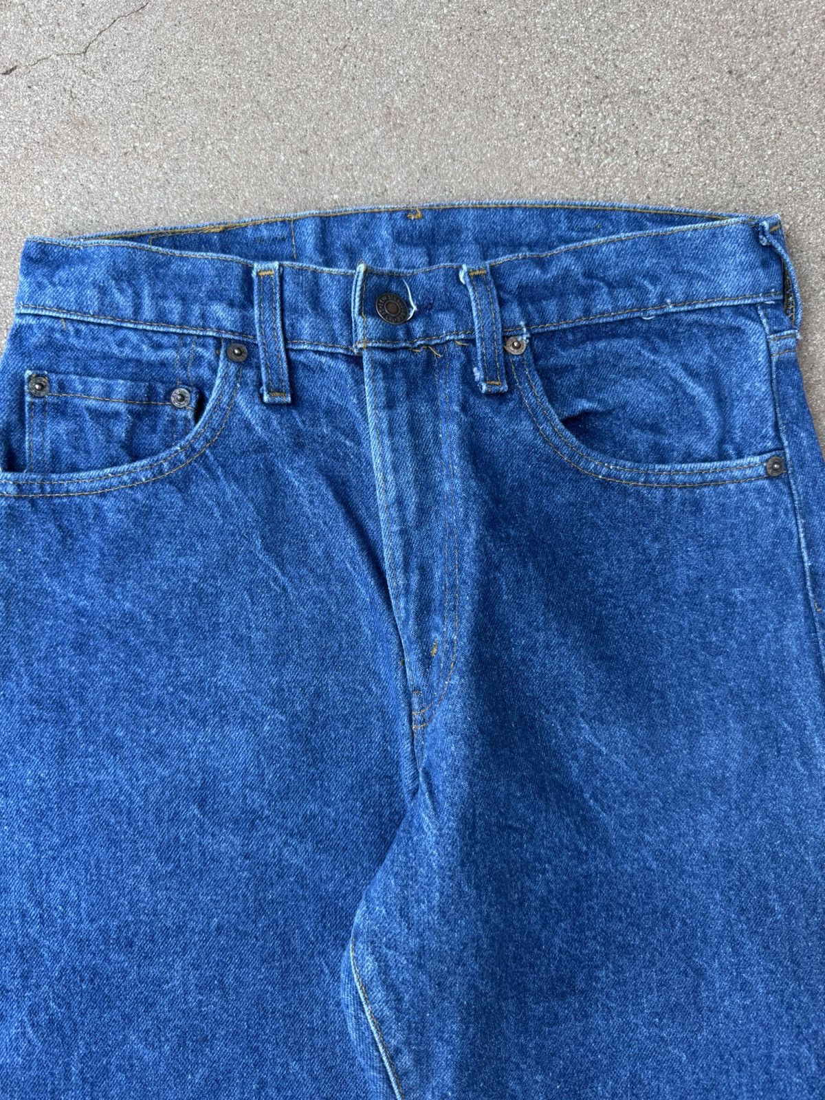 Levi's Vtg 80s Levi’s 505xx Red Tab Straight Leg Dark Jeans 29x30 Size US 29 - 4 Thumbnail
