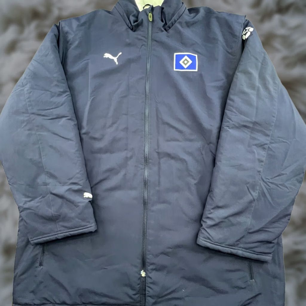 Puma PUMA Blue Jacket Mens 2XL Hooded Full Zip Parka Football Casual Size US XXL / EU 58 / 5 - 1 Thumbnail