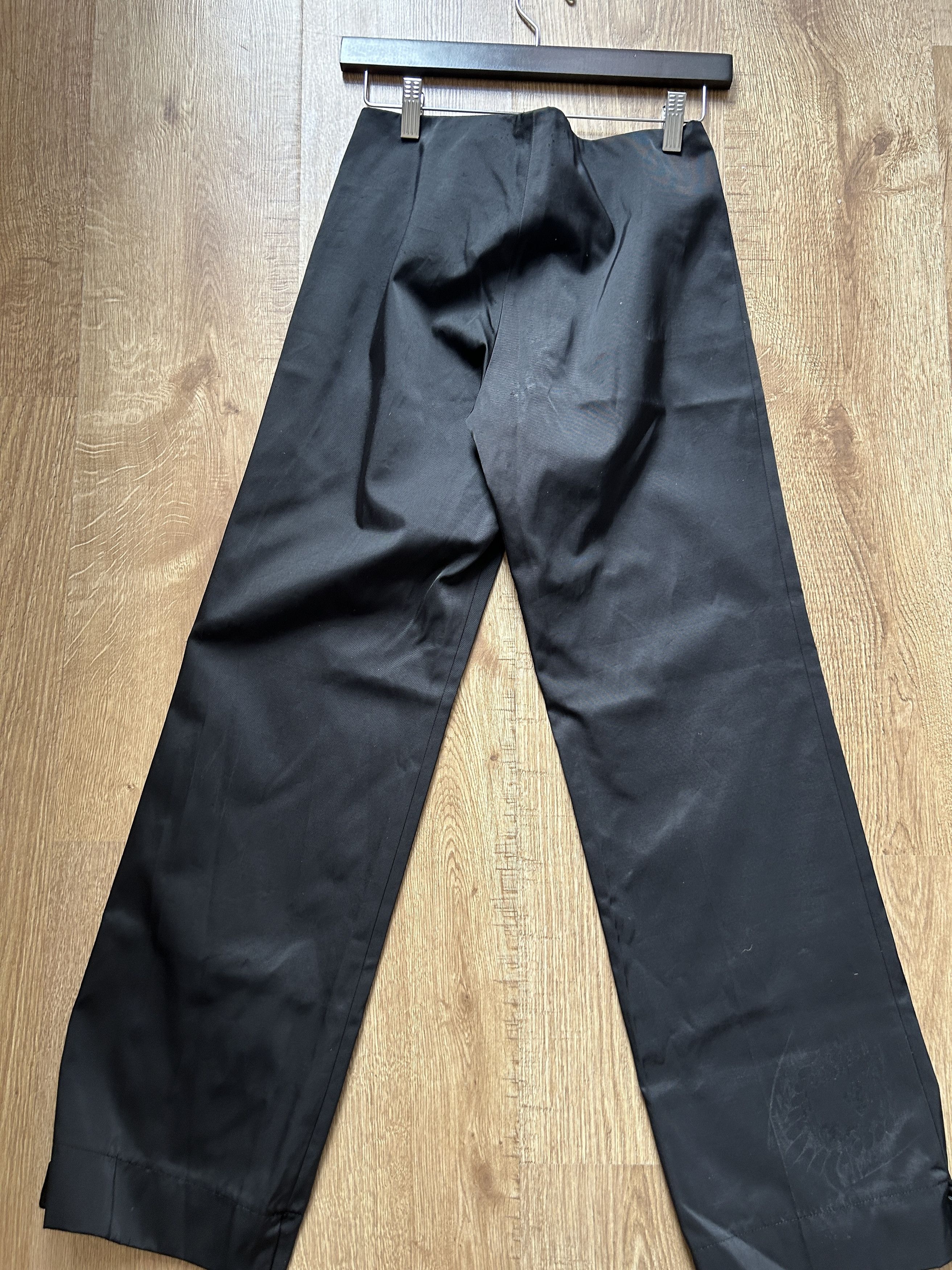 Yohji Yamamoto Yohji Yamamoto Noir Black Wide-Leg Pants — Made in Japan Size 26" / US 2 / IT 38 - 5 Thumbnail