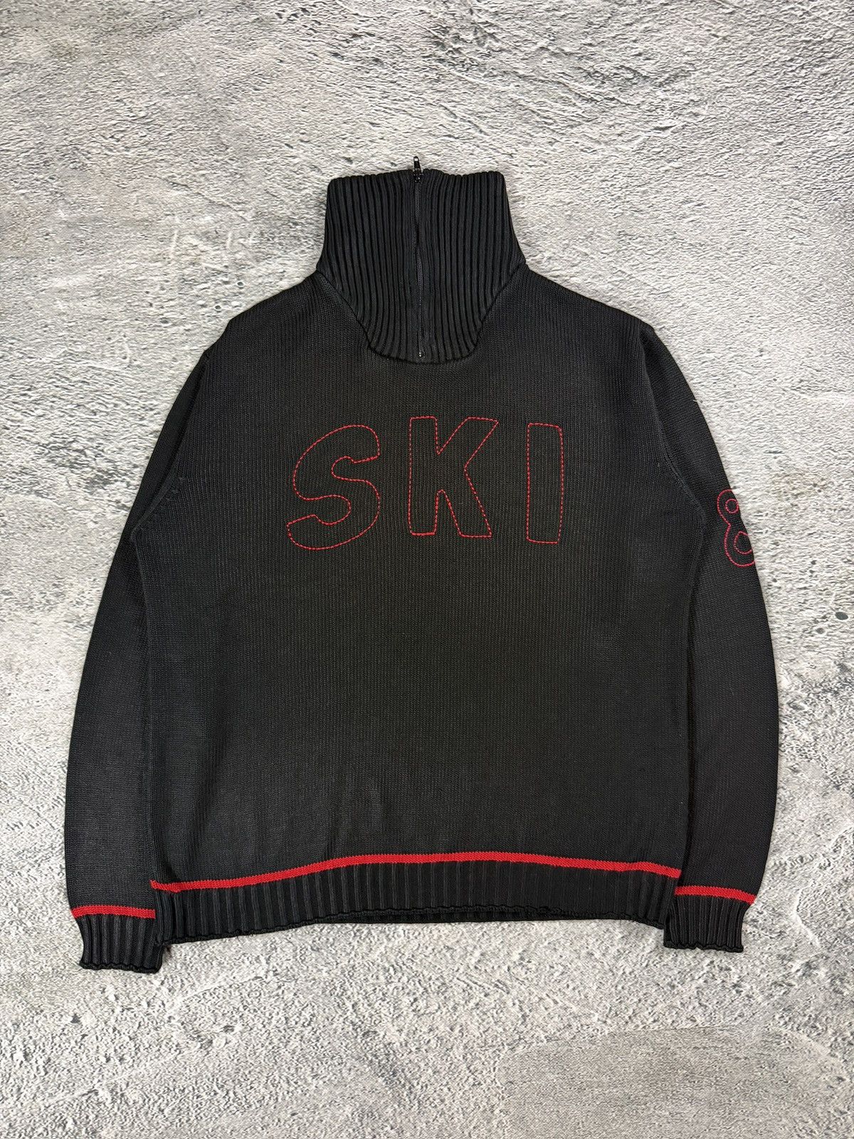 Dolce & Gabbana Dolce & Gabbana vintage sweater turtleneck big logo knit SKI Size US M / EU 48-50 / 2 - 1 Thumbnail