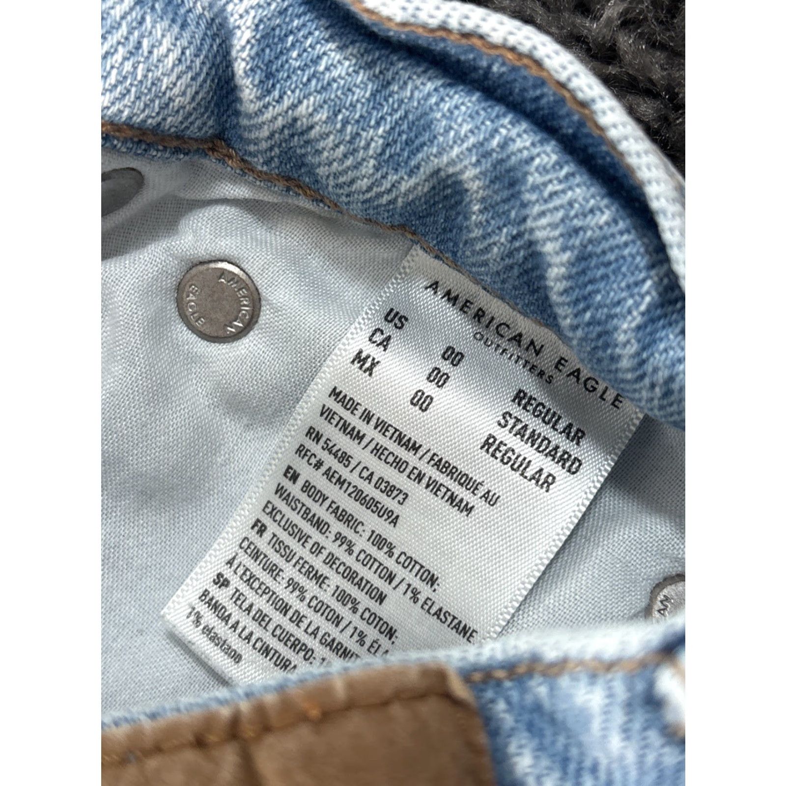 American Eagle Outfitters VINTAGE American Eagle Outfitters Boyfriend Jeans Size 00 Womens 90s Distressed Blue High Rise Jeans Size 24" / US 00 / IT 34 - 7 Thumbnail