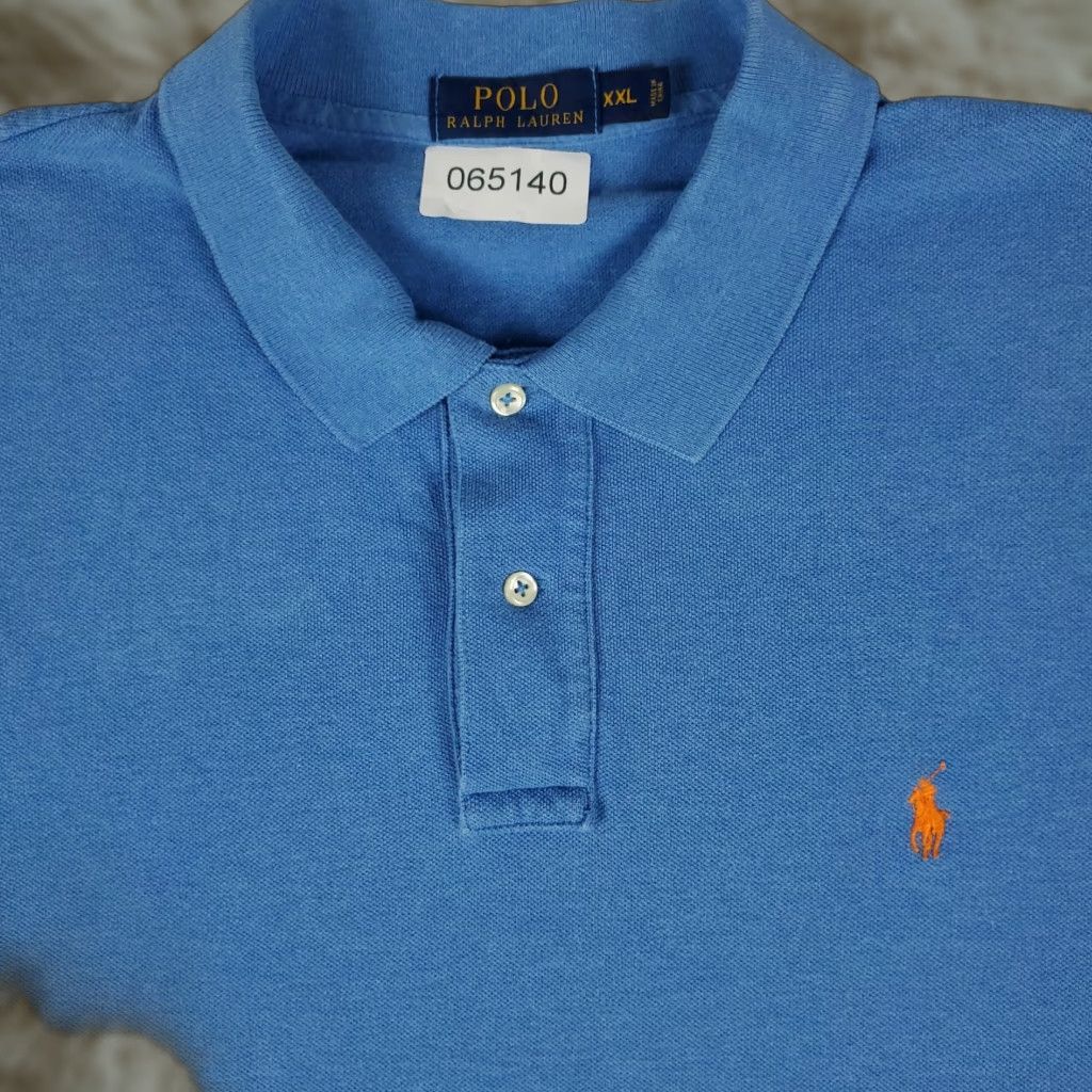 Ralph Lauren Ralph Lauren Polo Shirt Mens 2XL Blue Polo Shirt Men 2XL Blue Logo Button Short Sleeve Casual Classic American Preppy Sports Shirt Mens Size US XXL / EU 58 / 5 - 1 Thumbnail