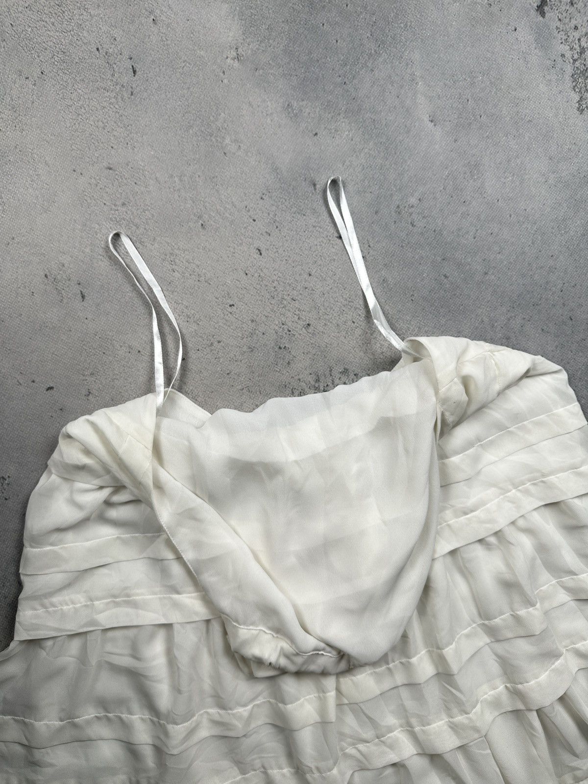 white smock midi dress White Smocked Off Shoulder Midi Dress – Gabi Swimwear main image 0