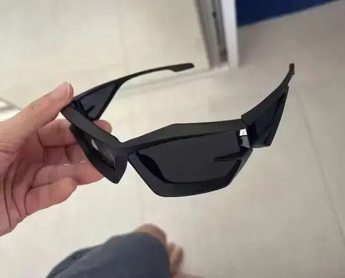Vintage Cyber Black Sunglasses Retro Punk Archive Cosplay Jewelry Size ONE SIZE - 1 Thumbnail