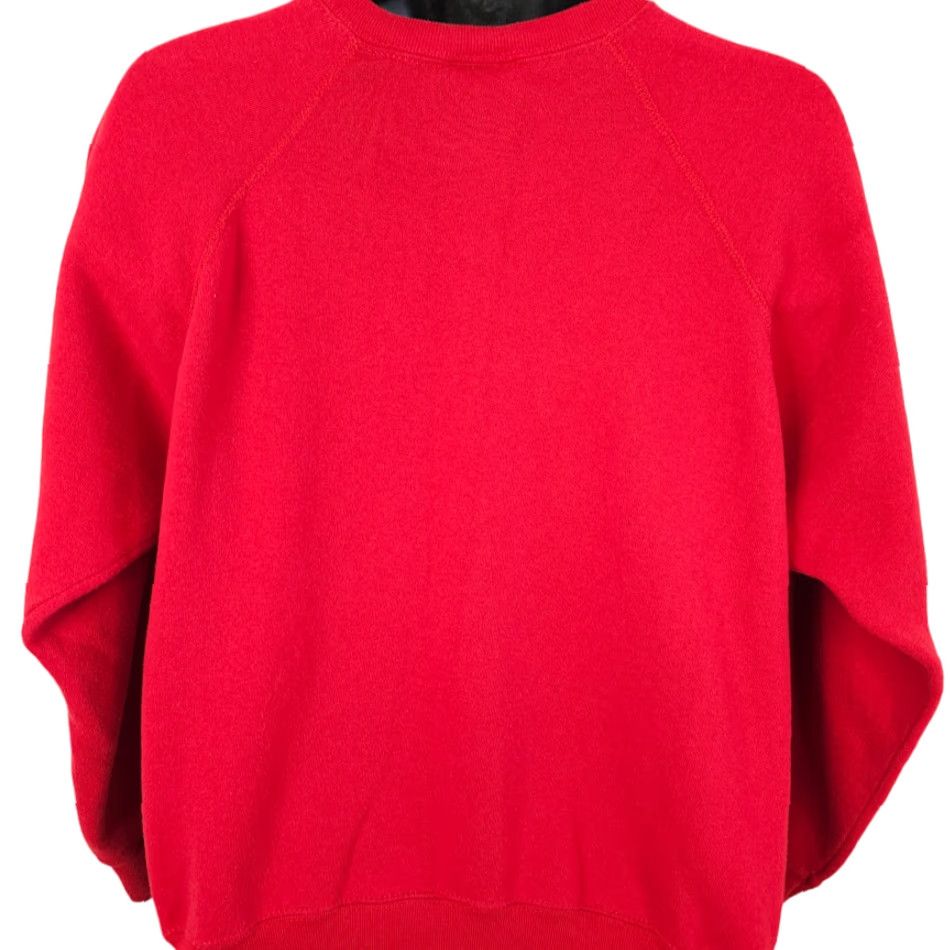 Vintage VINTAGE Wolf Christmas Sweatshirt Mens Large Red 80s Dear Santa Made In USA Size US L / EU 52-54 / 3 - 5 Thumbnail