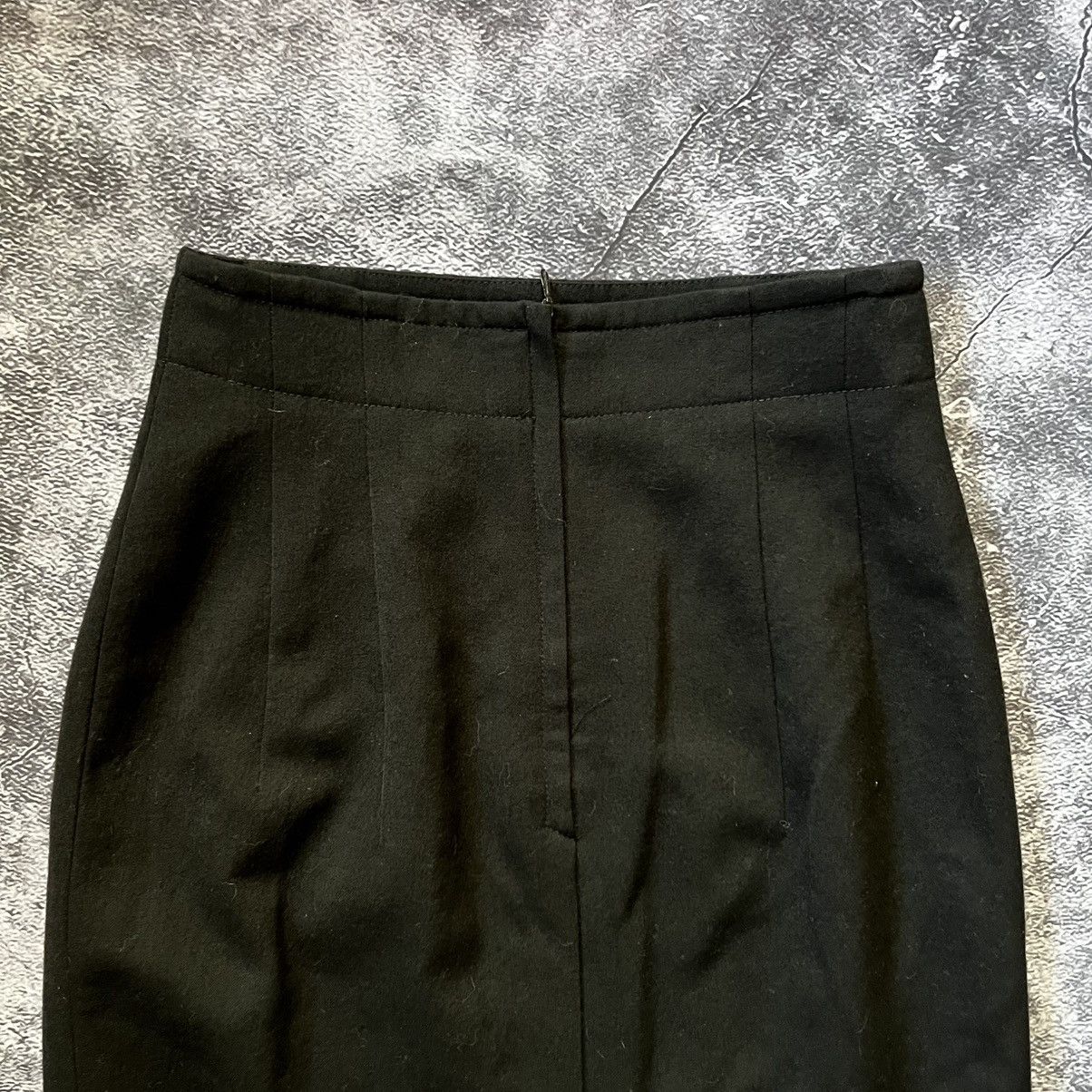 Jil Sander Jil Sander Womens Knee Length Pencil Skirt Black Wool Blend Size 24" / US 00 / IT 34 - 5 Thumbnail