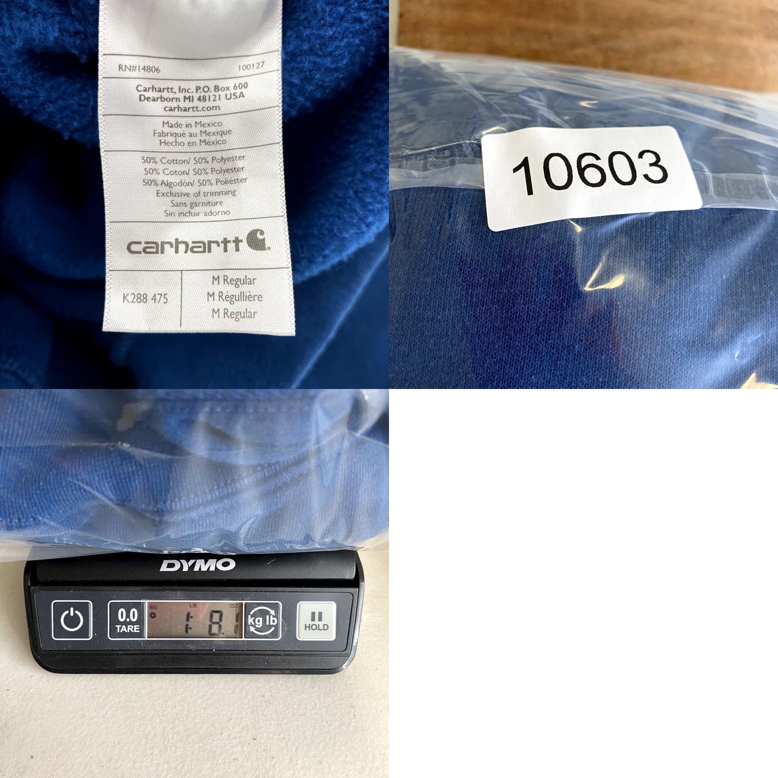 Carhartt Carhartt Hoodie Men Medium Blue Original Fit Workwear Y2K Streetwear Gym 90s Polo Size US M / EU 48-50 / 2 - 8 Thumbnail