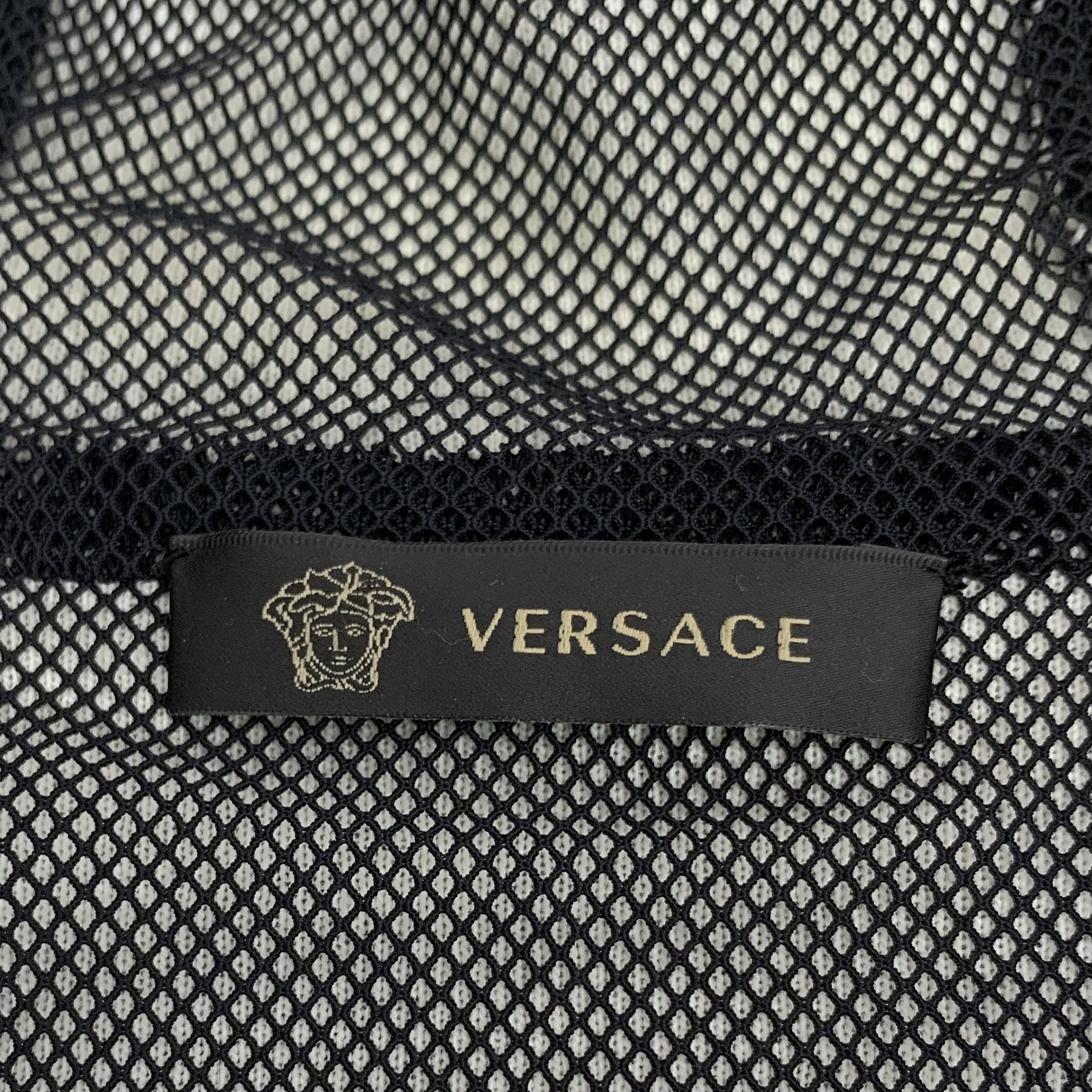 Versace Versace Colorblock Floral Print Cotton Hooded Sweatshirt (M) Size US M / EU 48-50 / 2 - 2 Thumbnail