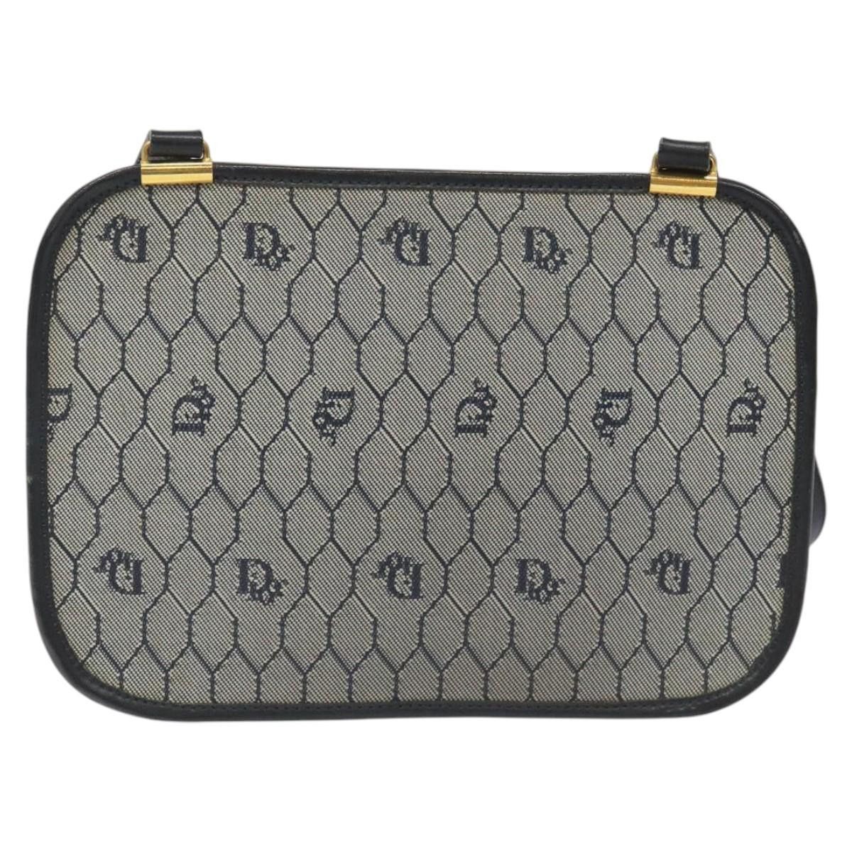 Dior DIOR Honeycomb Canvas Shoulder Bag Gold Navy Size ONE SIZE - 2 Thumbnail
