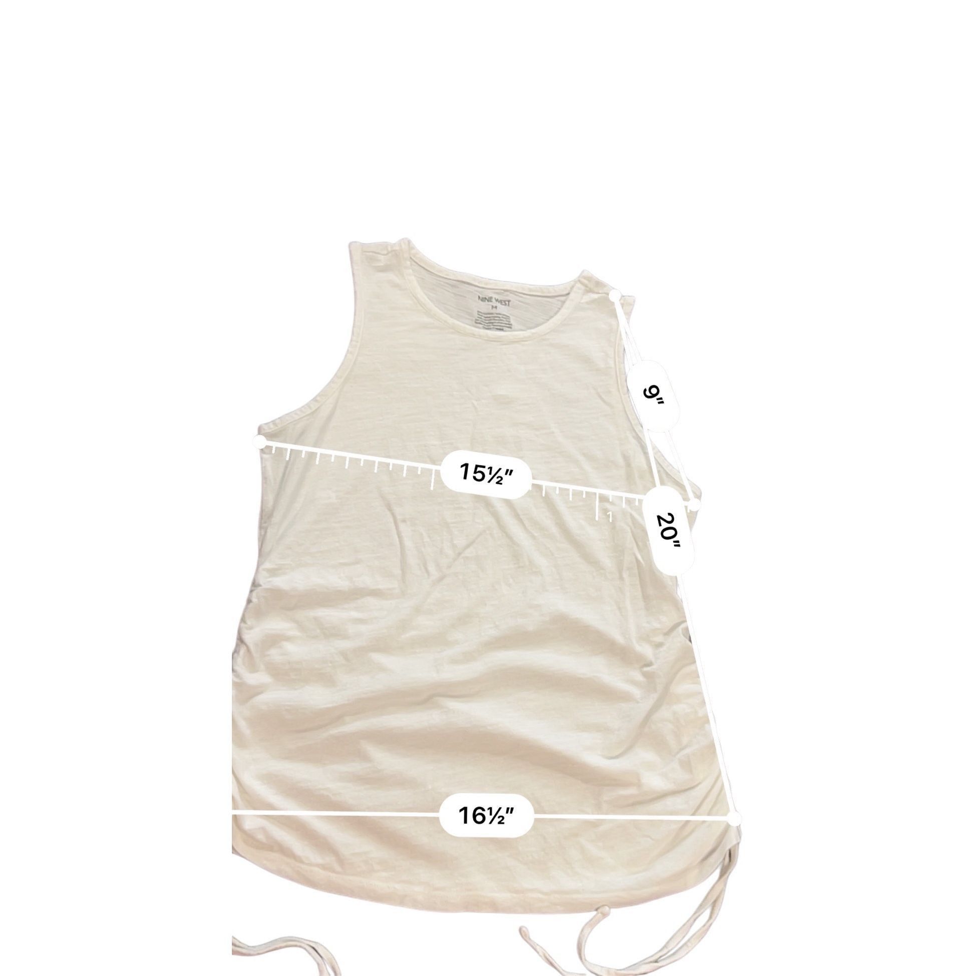 Nine West Nine West Ruched Side athletic T-shirt size M Size M / US 6-8 / IT 42-44 - 4 Thumbnail