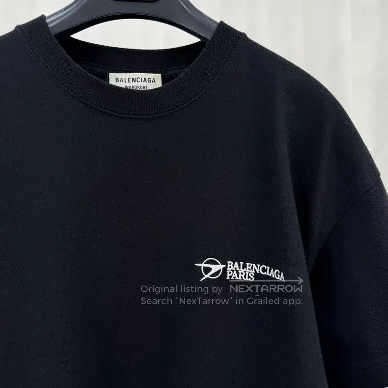 Balenciaga Balenciaga Embroidered Boomerang Lettering Short Sleeve Size US S / EU 44-46 / 1 - 3 Thumbnail