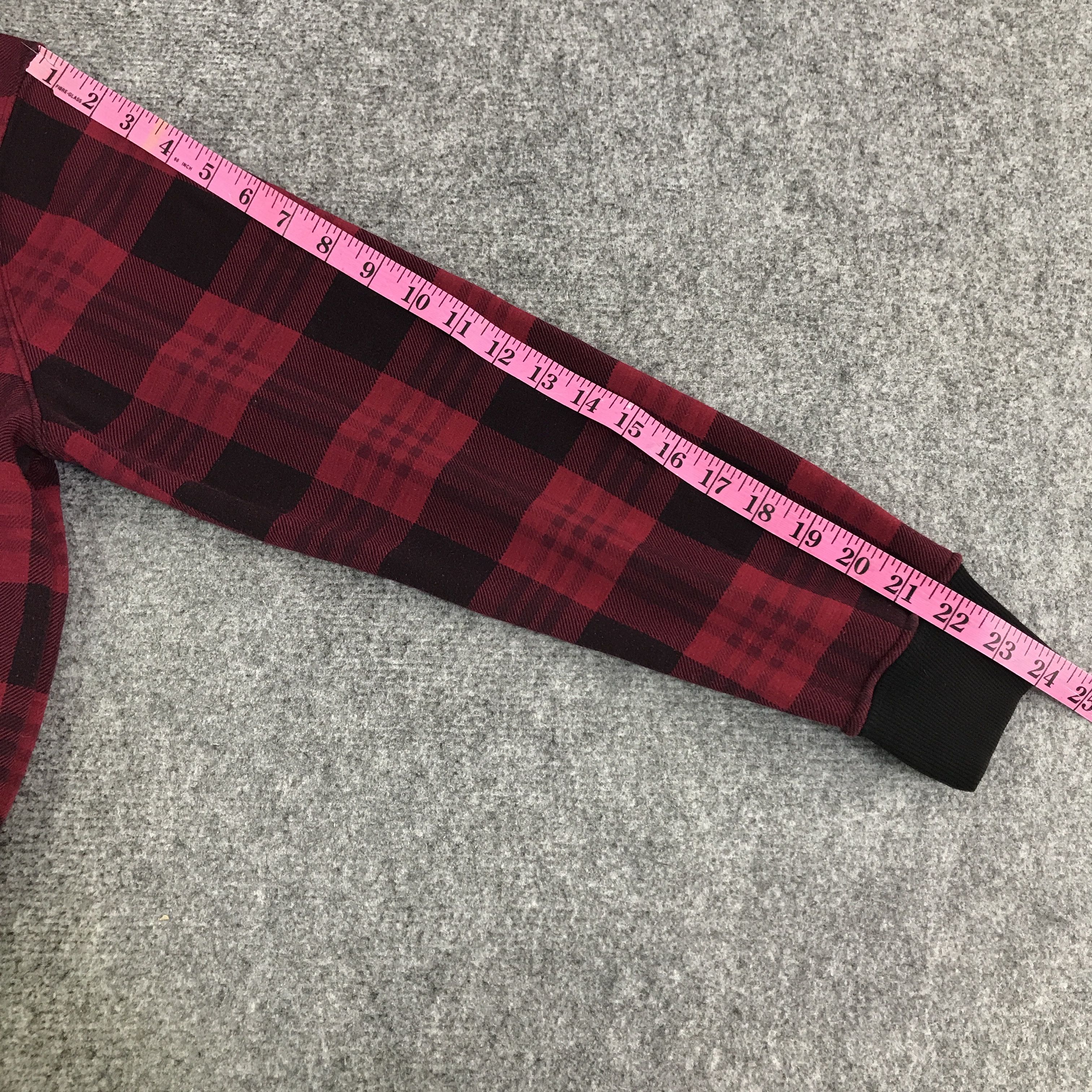 Japanese Brand moco moco jeans tartan hoodies K115B13 Size US M / EU 48-50 / 2 - 7 Thumbnail