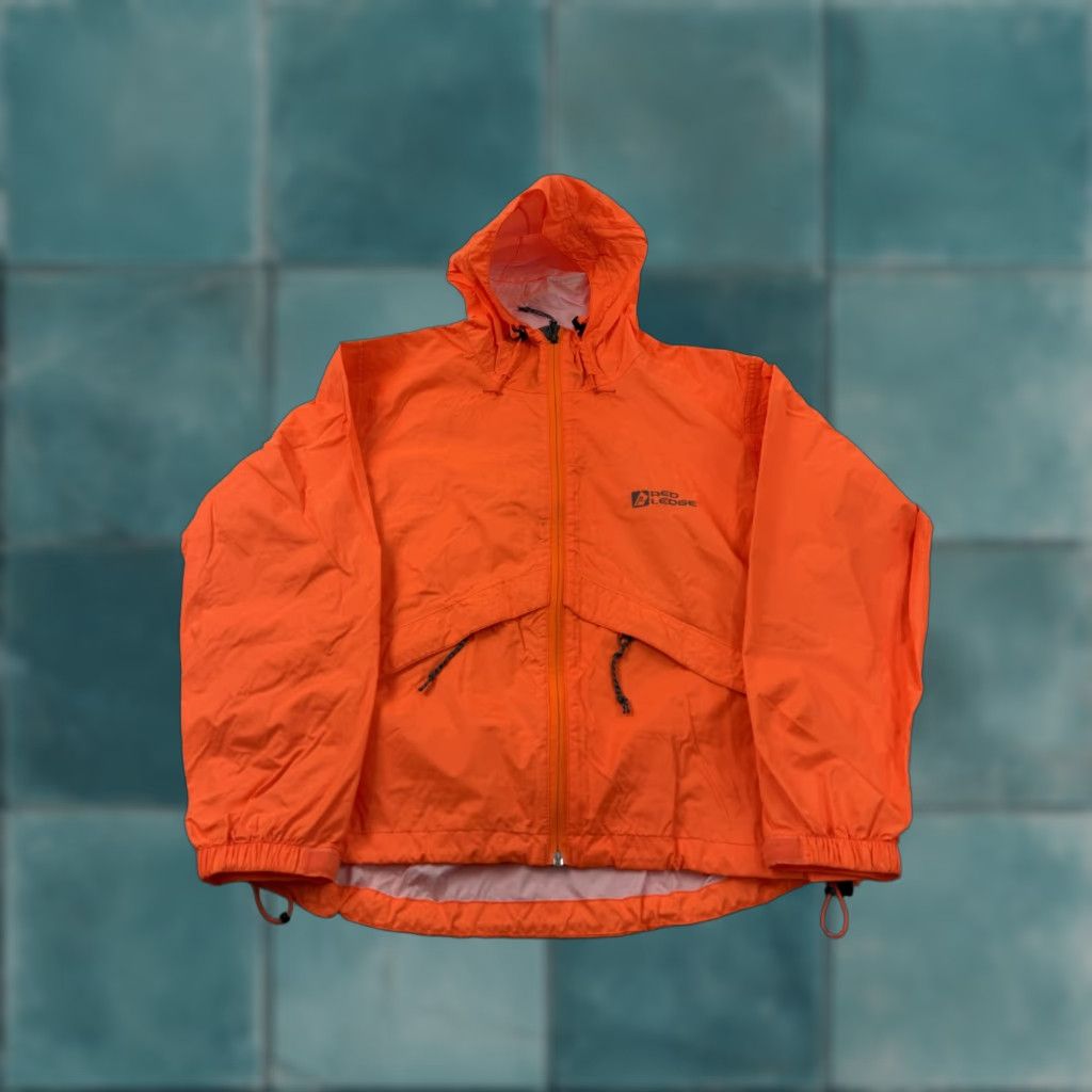 Vintage Red Ledge Jacket Mens XS Orange Hooded Packable Nylon Hiking Windbreaker Size US XS / EU 42 / 0 - 1 Thumbnail