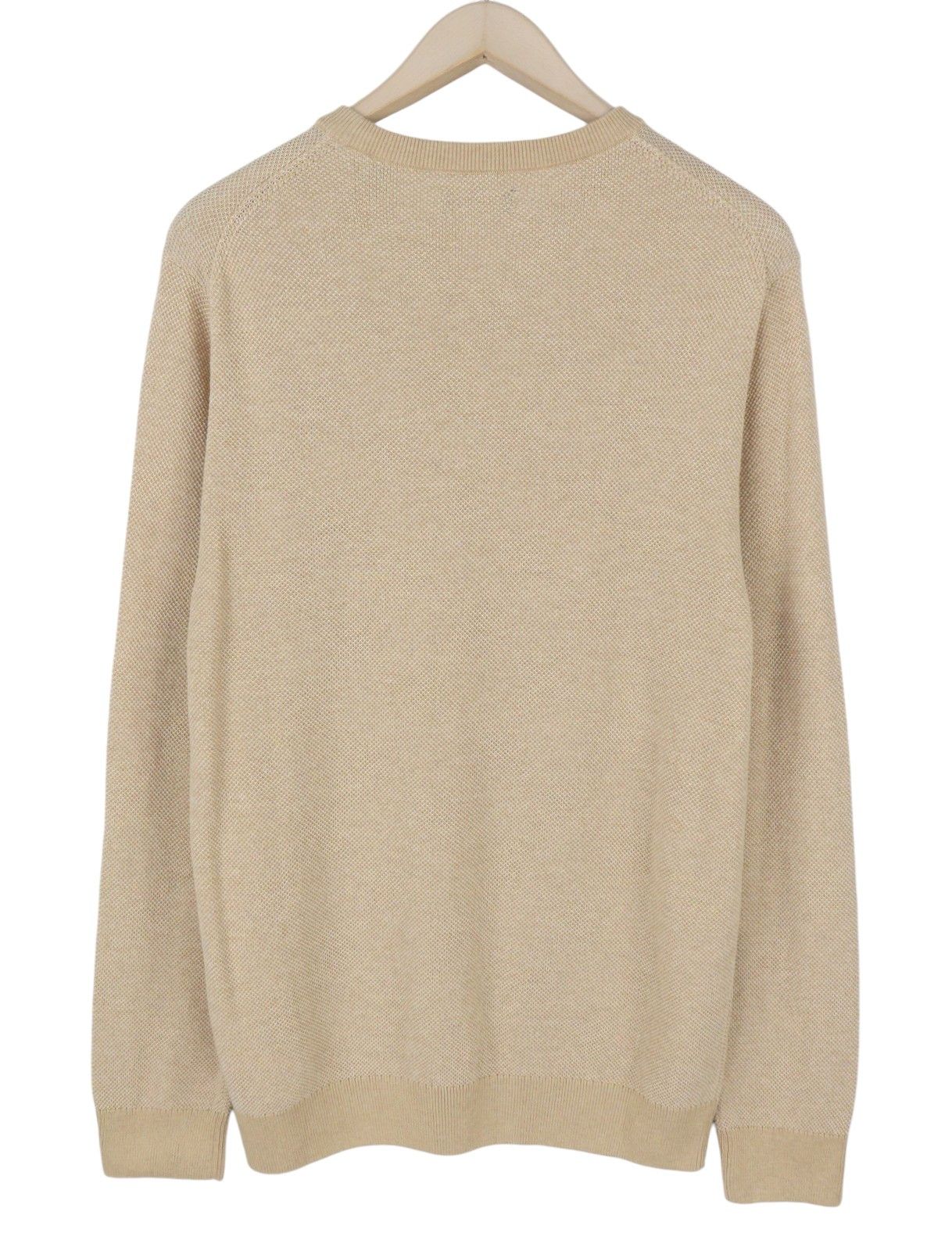 Gant MULTI TEXTURE C-NECK L Khaki Melange Beige Jumper 87319 Size US L / EU 52-54 / 3 - 4 Thumbnail