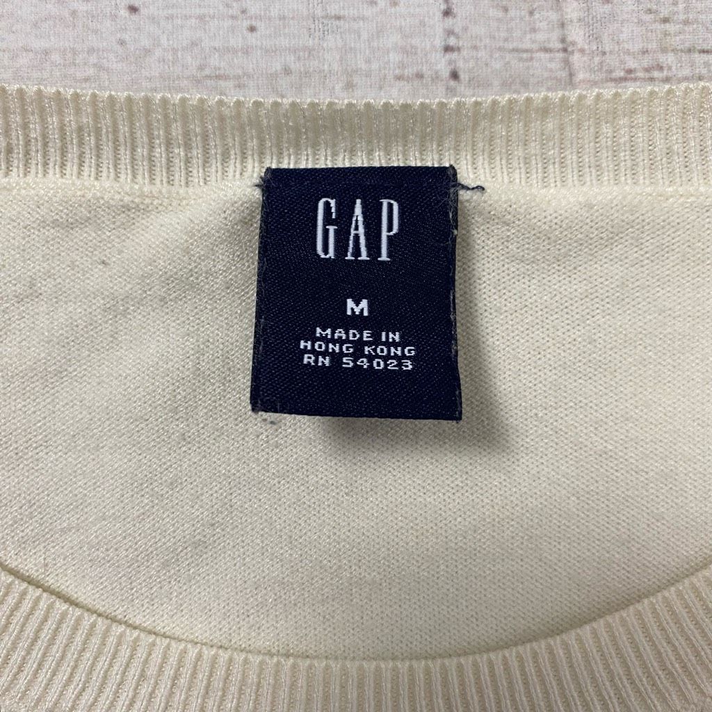 Gap GAP women M Crewneck Longsleeve classic sweater off white Size M / US 6-8 / IT 42-44 - 5 Thumbnail
