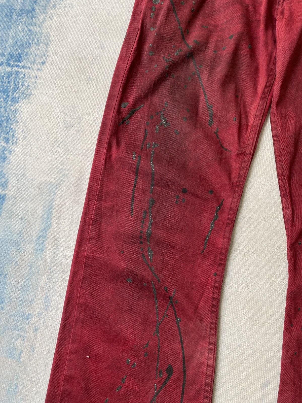 If Six Was Nine Flared K.U.I Japan Splatter Design Pant Size US 32 / EU 48 - 8 Thumbnail