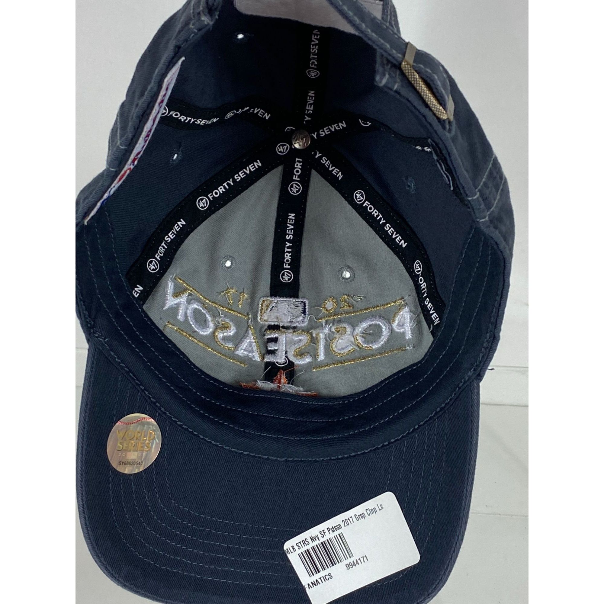 47 Brand '47 Clean Up MLB Post Season 2017 Houston Astros Adjustable Size ONE SIZE - 7 Thumbnail