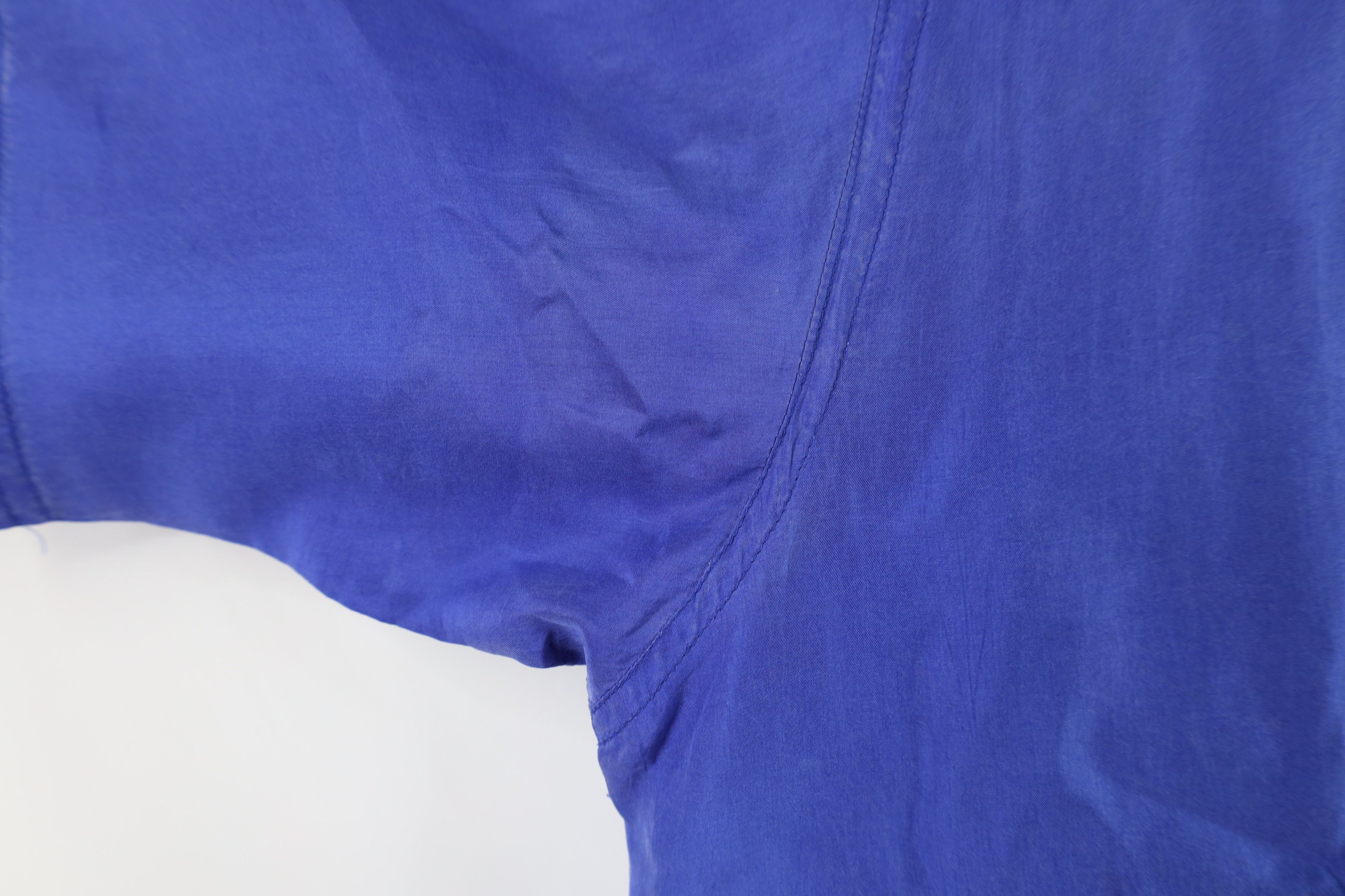Vintage Vintage 90s Streetwear Silk Baggy Fit Button Shirt Blue Size US XL / EU 56 / 4 - 8 Thumbnail