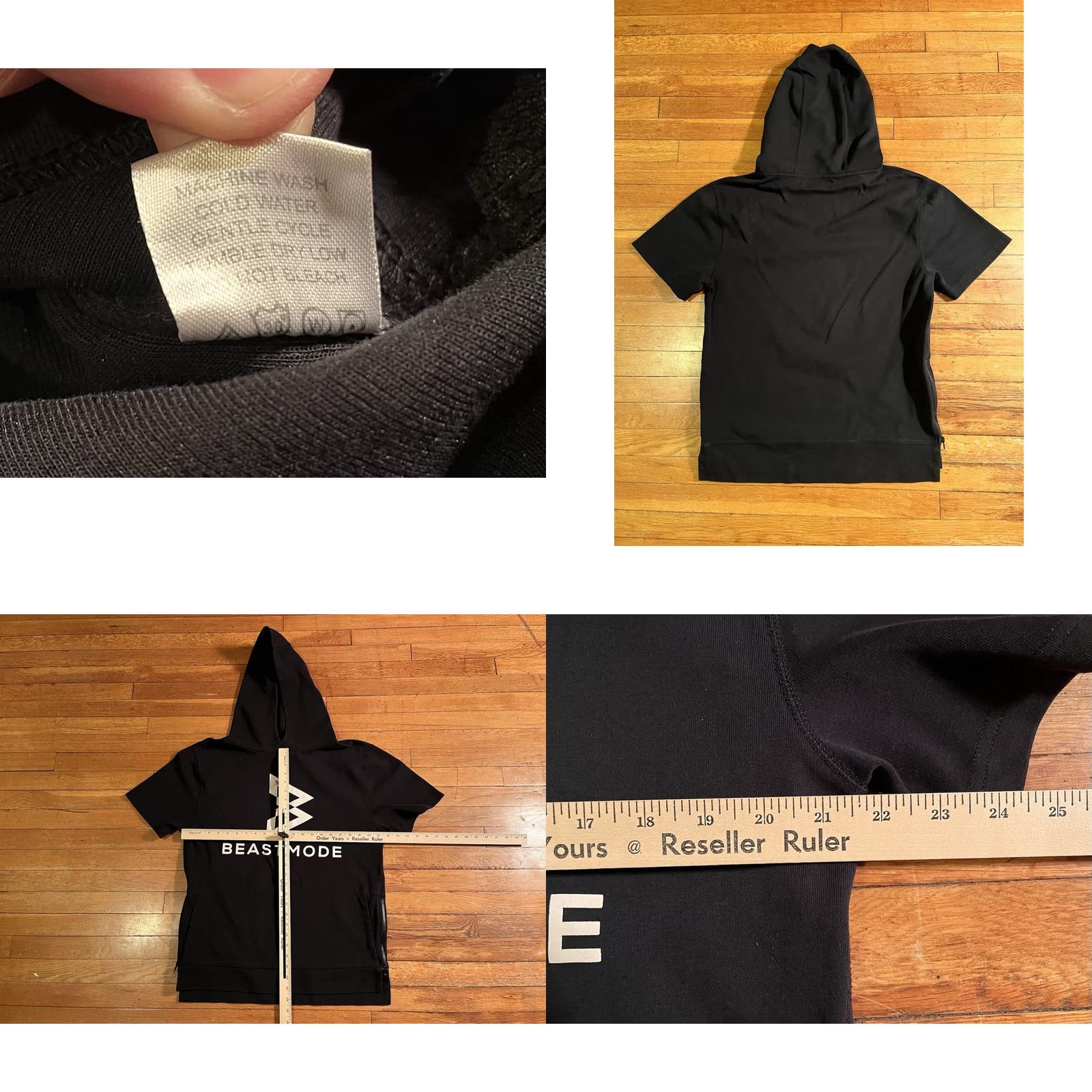 Vintage Beast Mode Marshawn Lynch Training Workout Hoodie Men’s XL Black Short Sleeve Shirt Size US XL / EU 56 / 4 - 8 Thumbnail