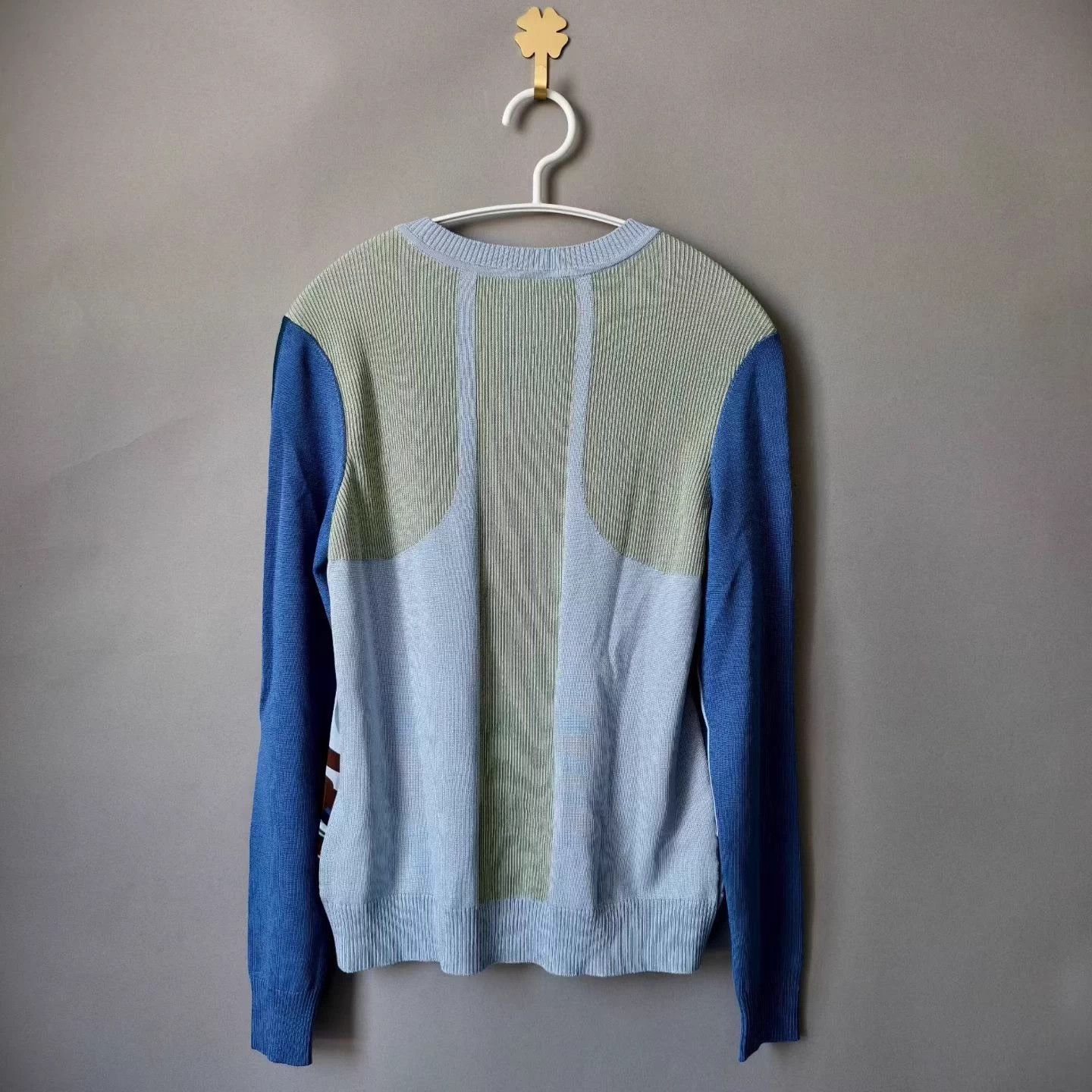 Hermes HERMES Graffiti Lock Silk Panel Knit Sweater 34 Size XS / US 0-2 / IT 36-38 - 2 Thumbnail