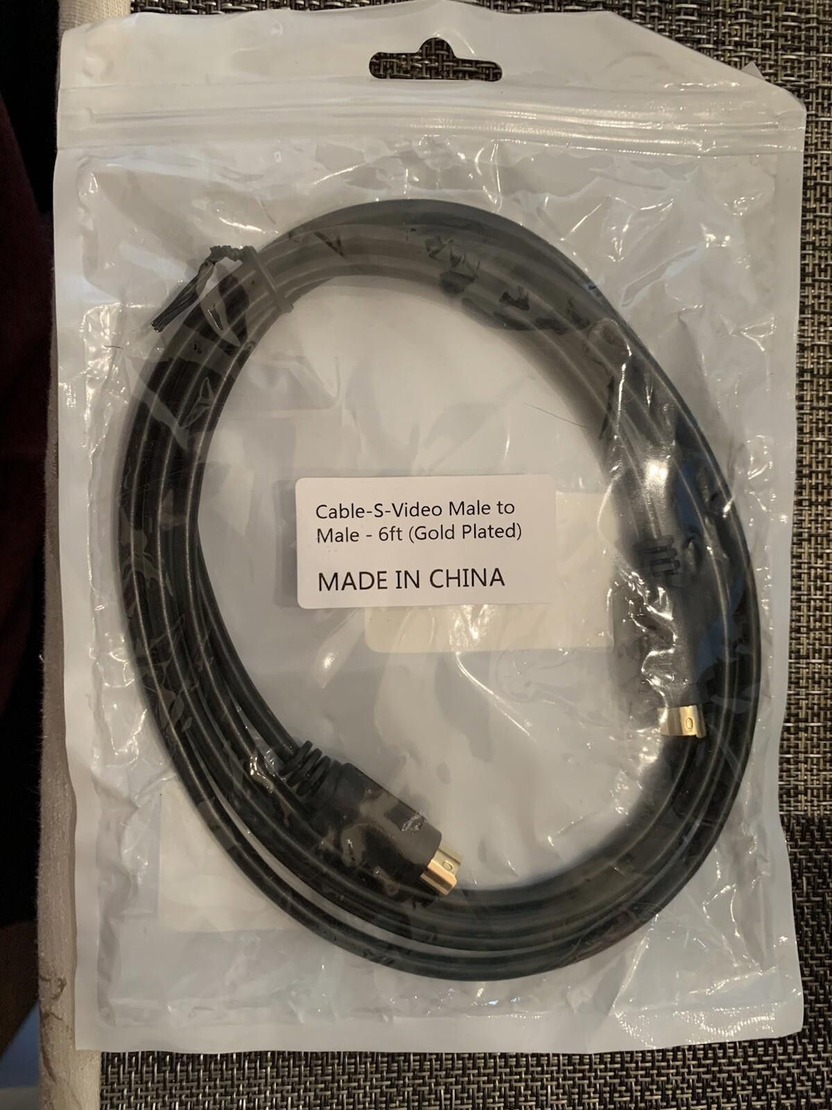 Other 2, S Video 6FT Cable 4 Pin Male to Male S-Video Cord Size ONE SIZE - 1 Preview