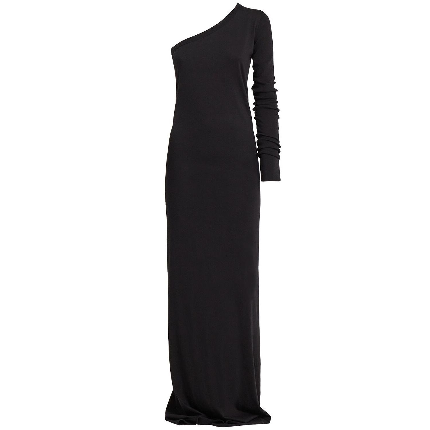 RICK OWENS DRKSHDW Ziggy Black One Shoulder Dress New & Auth