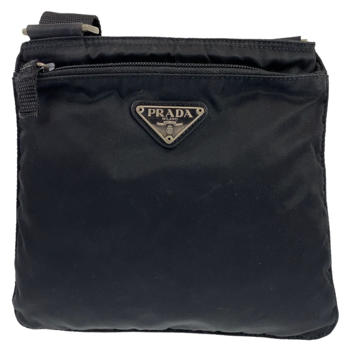 Prada Prada Prada Nylon Tessuto Triangle Logo Plate Shoulder Bag Canvas Crossbody Bag in Very Good Condition Size ONE SIZE - 1 Thumbnail