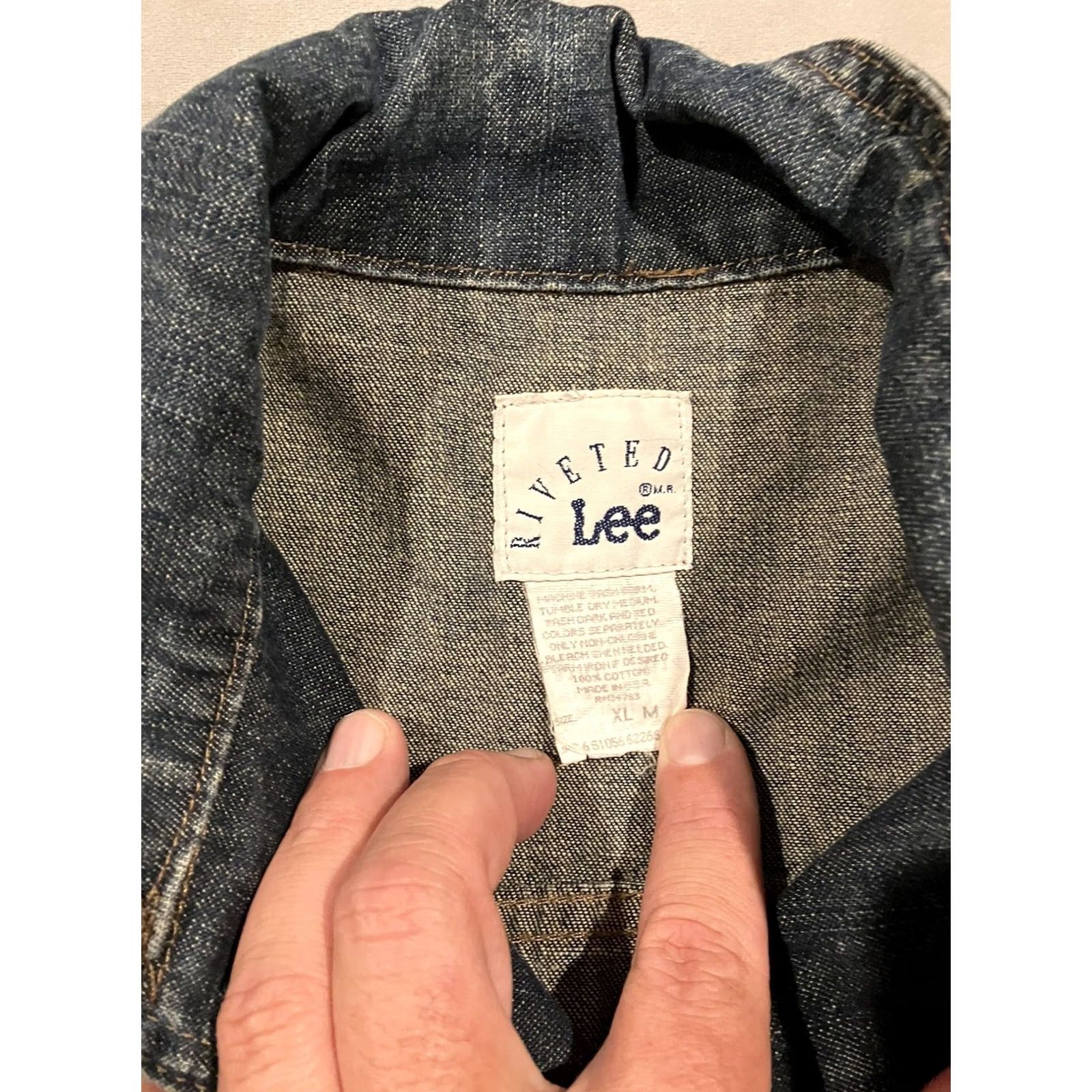 Lee VINTAGE Lee Riveted Denim Jacket Chore Coat Made In USA Size XL RARE Size XL / US 12-14 / IT 48-50 - 4 Thumbnail