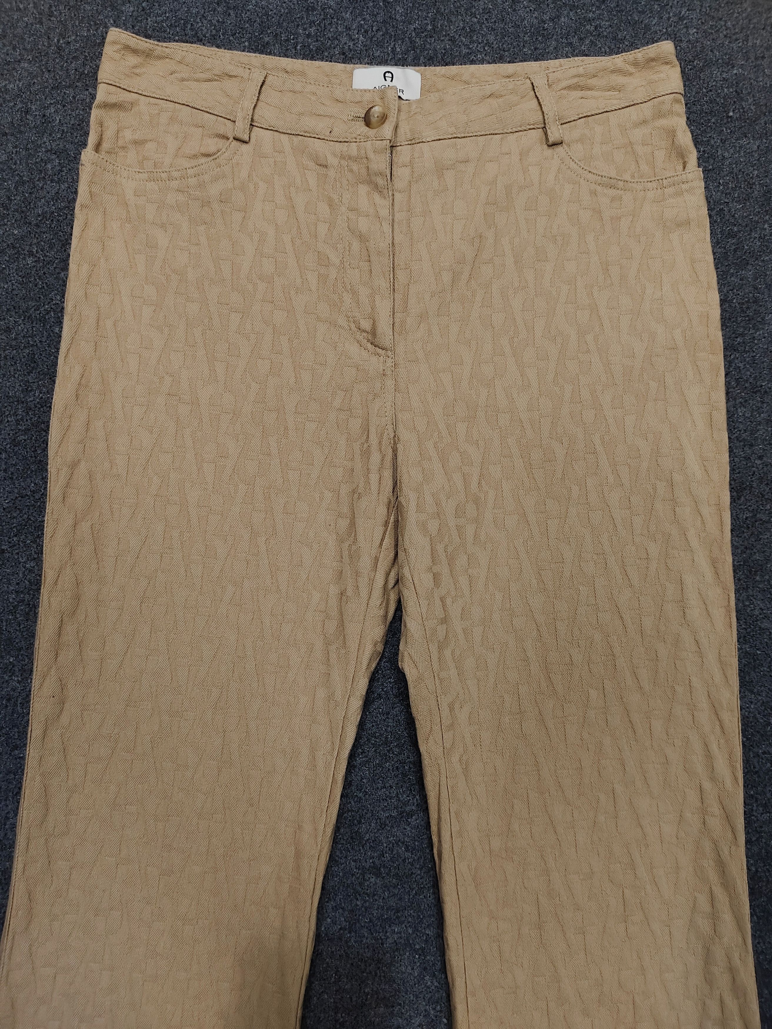 Aigner Aigner - Quiet Luxury Monogram Italian Design Slim Straight Size 28" / US 6 / IT 42 - 2 Thumbnail