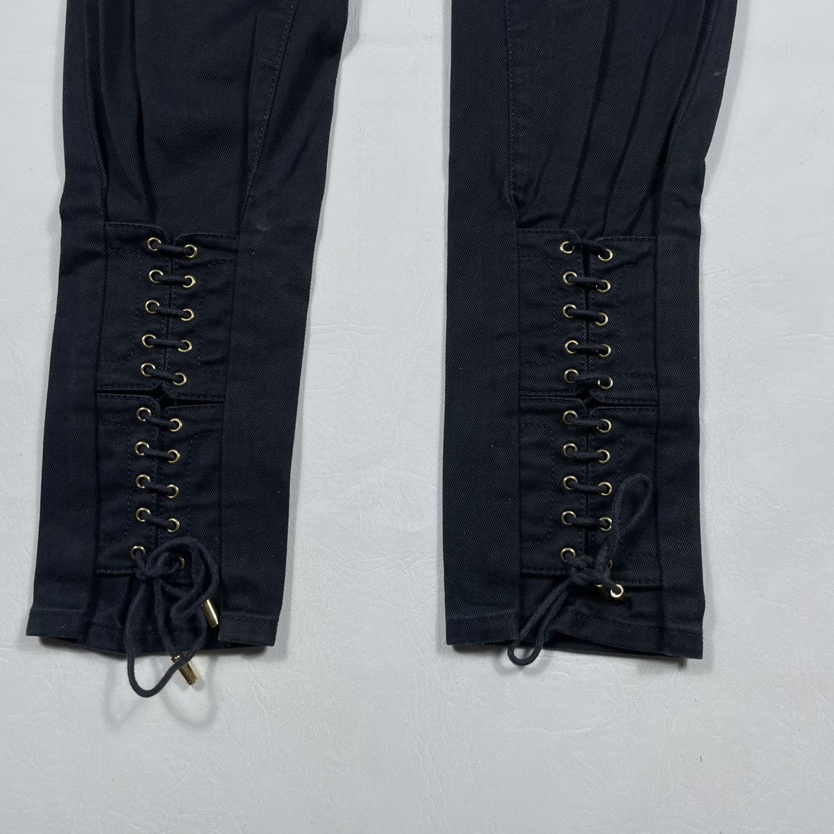 GUCCI FW17 -ALESSANDRO MICHELE CORSET LACE UP LEGGINGS PANTS