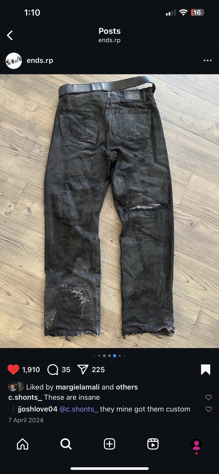 Balenciaga Ends Repair x Balenciaga Boro Jeans Size US 34 / EU 50 - 25 Thumbnail