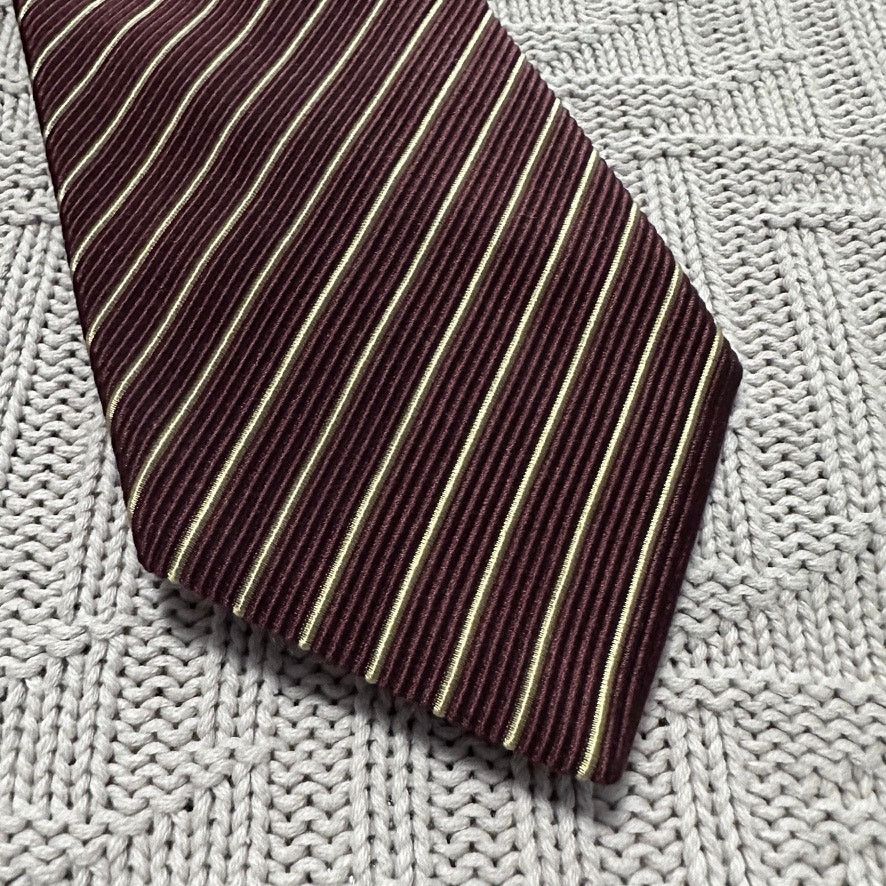 Luciano Barbera Luciano Barbera brown textured striped cotton silk tie Size ONE SIZE - 2 Thumbnail